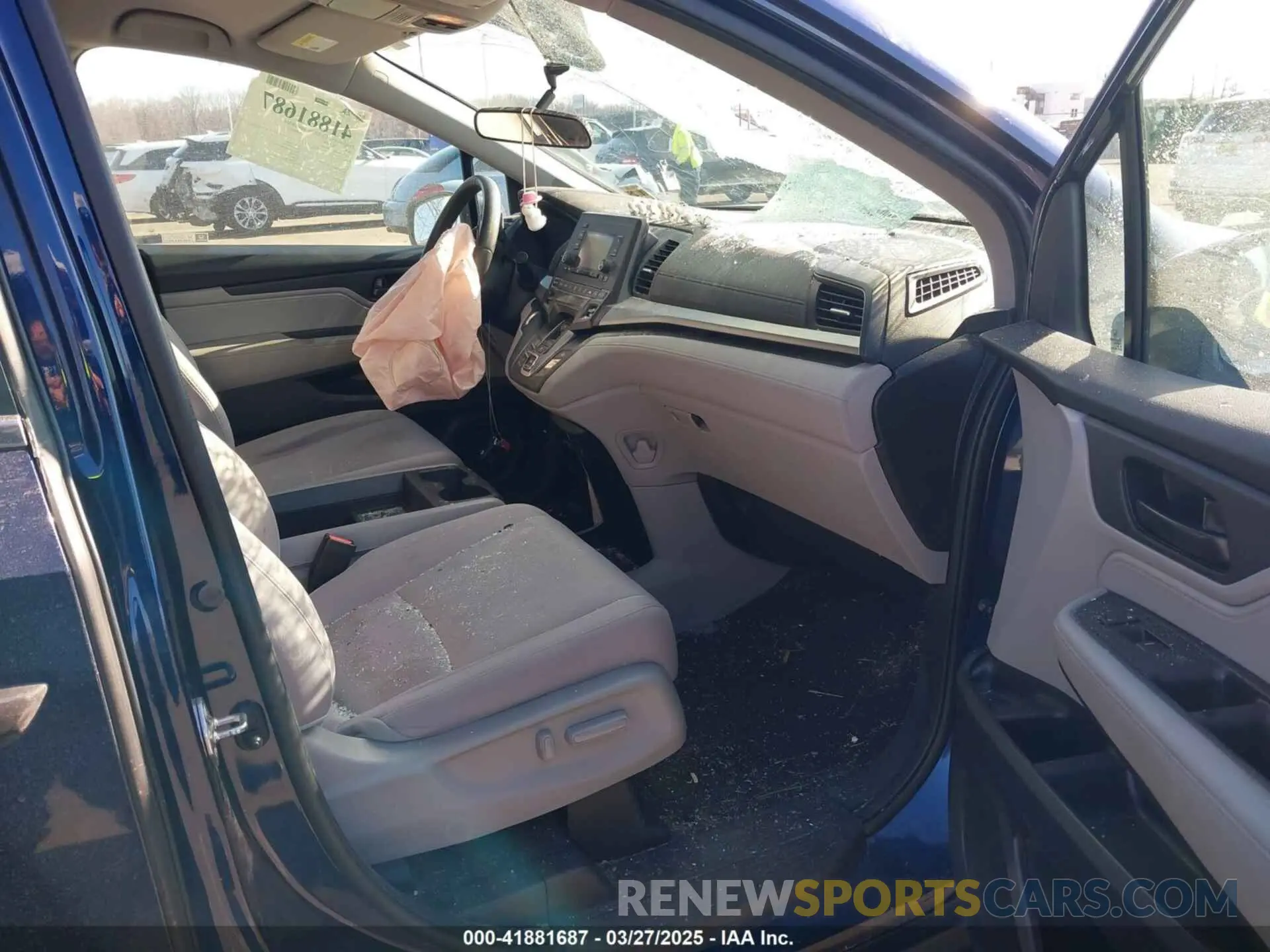 5 fotografías del automóvil dañado 5FNRL6H27LB072505 HONDA ODYSSEY 2020