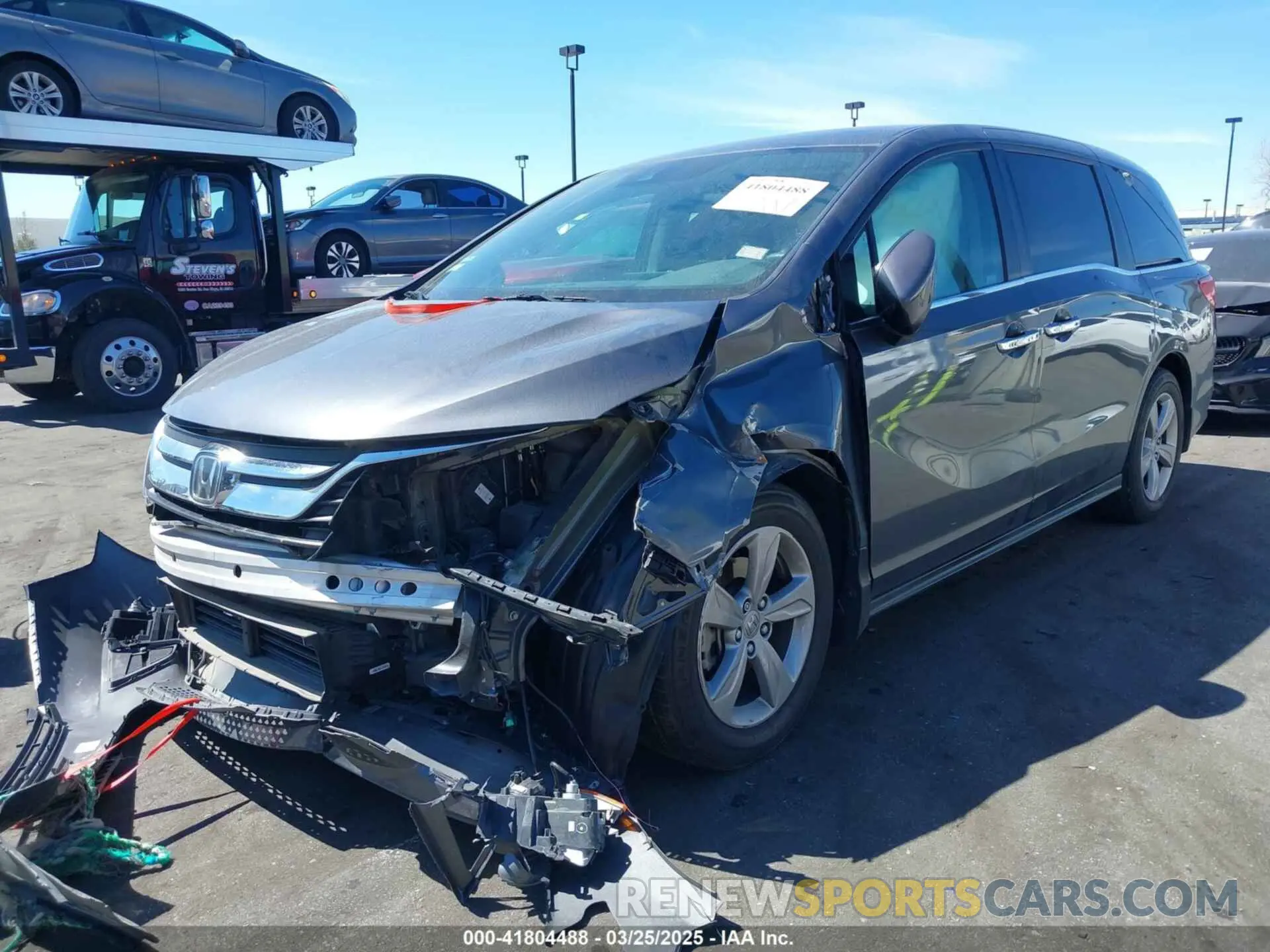 2 fotografías del automóvil dañado 5FNRL6H50LB025620 HONDA ODYSSEY 2020