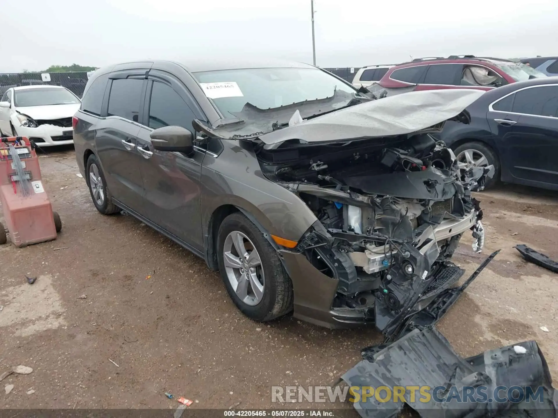1 fotografías del automóvil dañado 5FNRL6H50LB055717 HONDA ODYSSEY 2020
