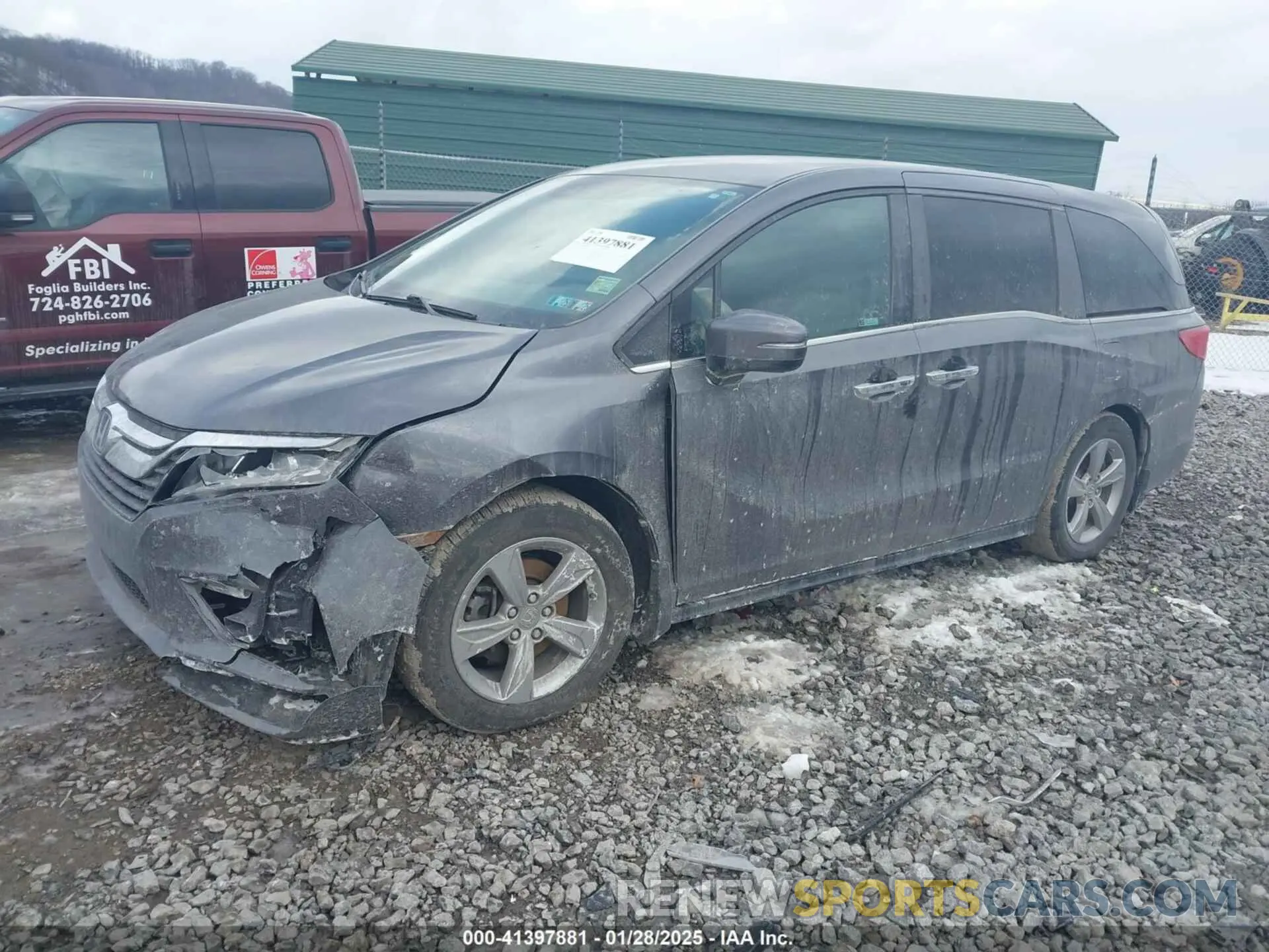 2 fotografías del automóvil dañado 5FNRL6H51LB011421 HONDA ODYSSEY 2020