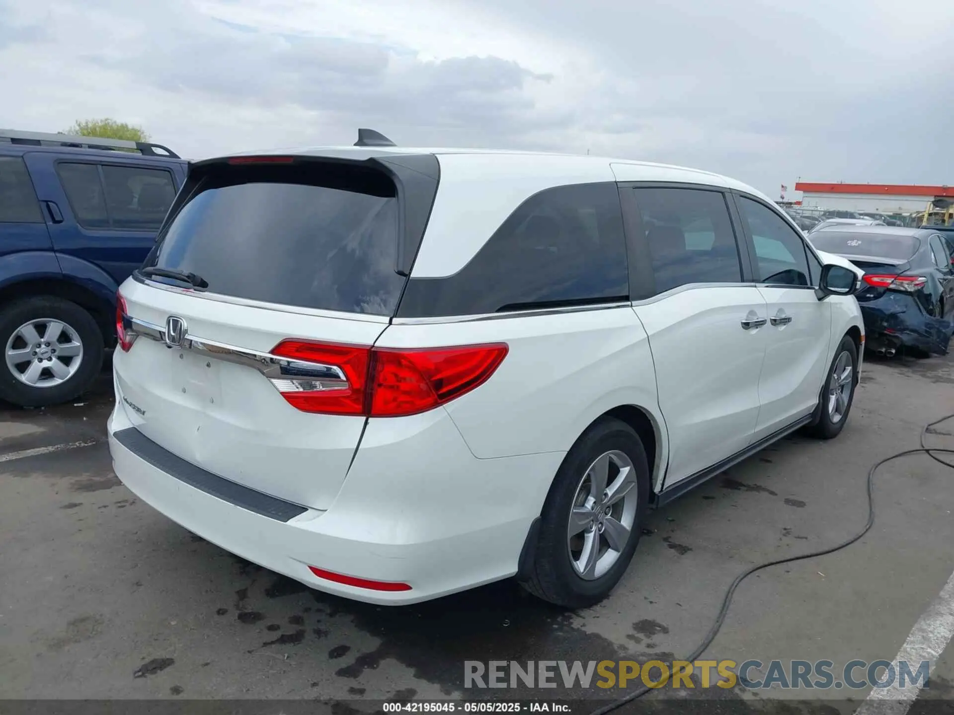 4 fotografías del automóvil dañado 5FNRL6H53LB038099 HONDA ODYSSEY 2020