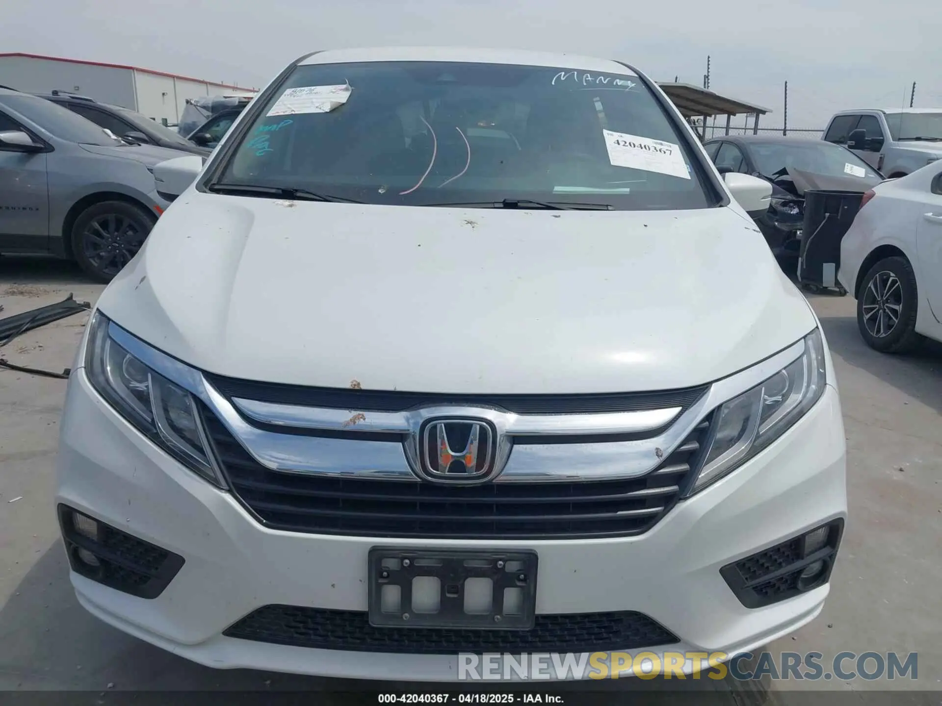 13 fotografías del automóvil dañado 5FNRL6H58LB062074 HONDA ODYSSEY 2020