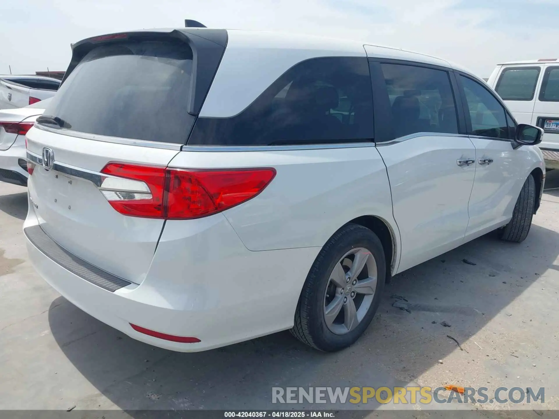 4 fotografías del automóvil dañado 5FNRL6H58LB062074 HONDA ODYSSEY 2020