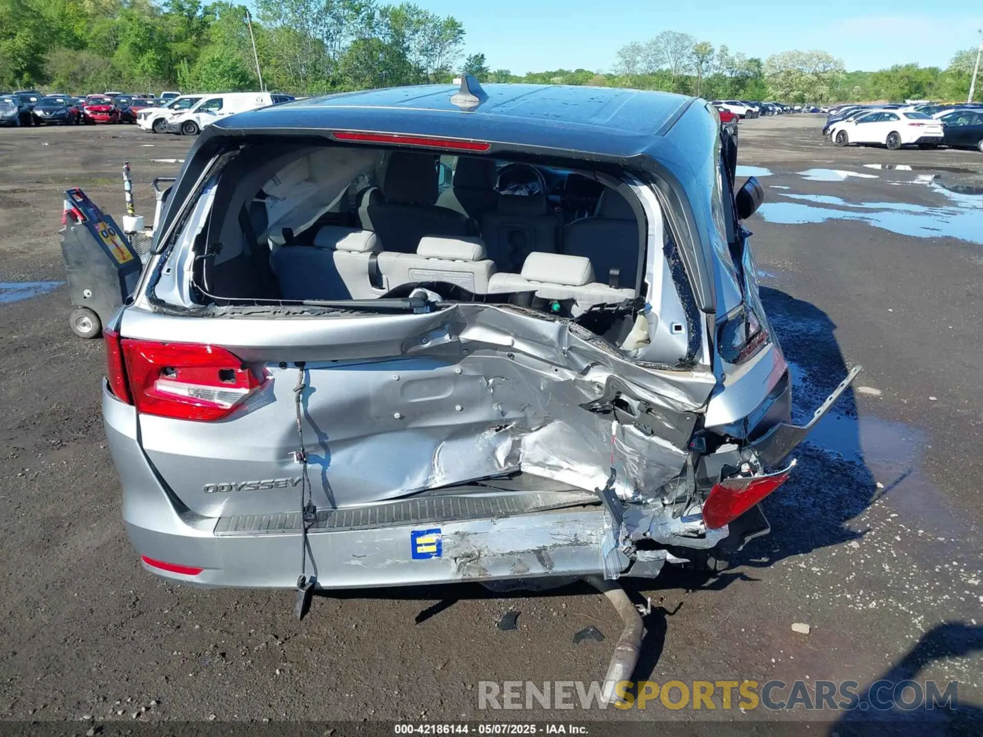 17 fotografías del automóvil dañado 5FNRL6H71LB069580 HONDA ODYSSEY 2020