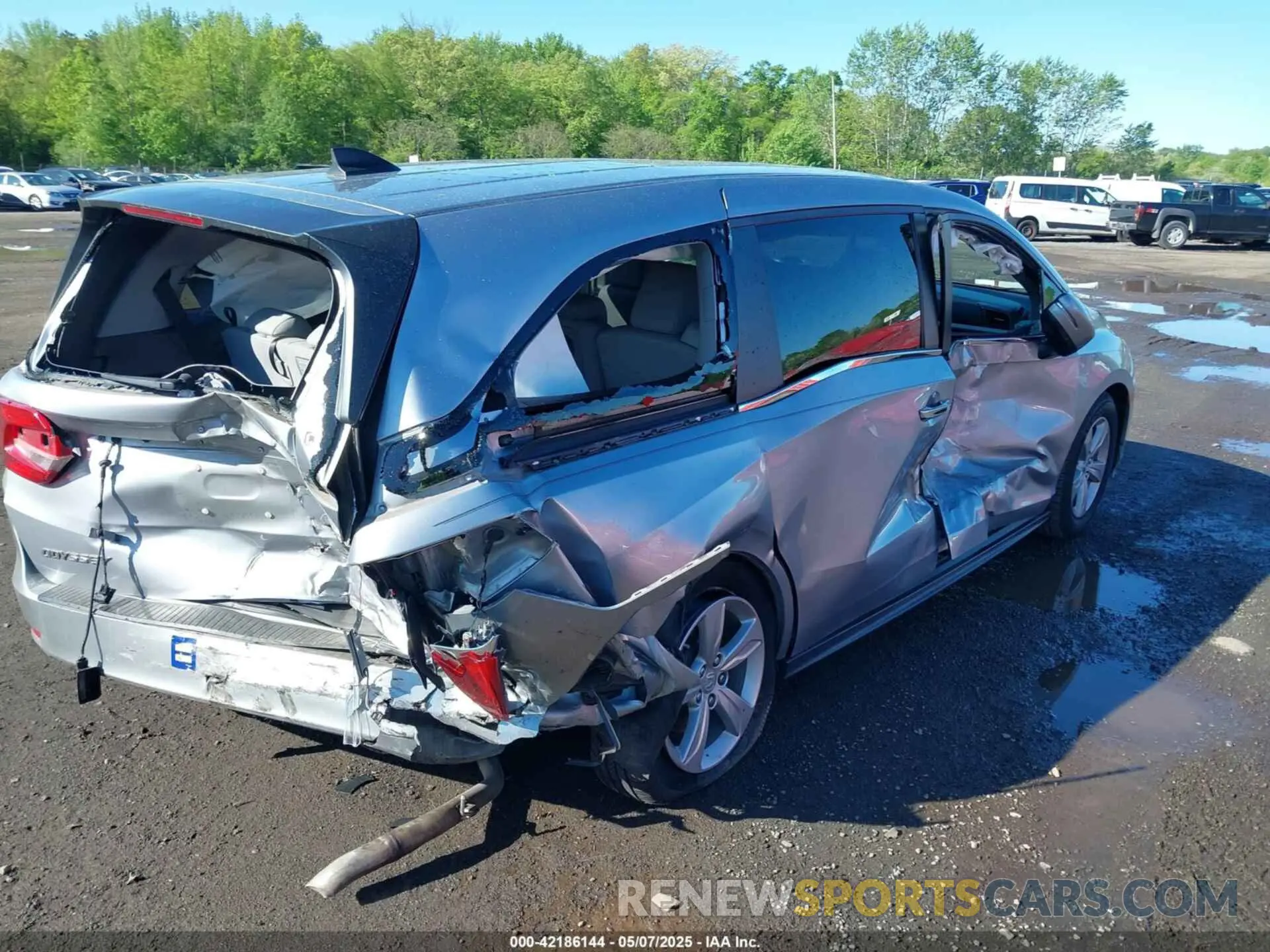 18 fotografías del automóvil dañado 5FNRL6H71LB069580 HONDA ODYSSEY 2020