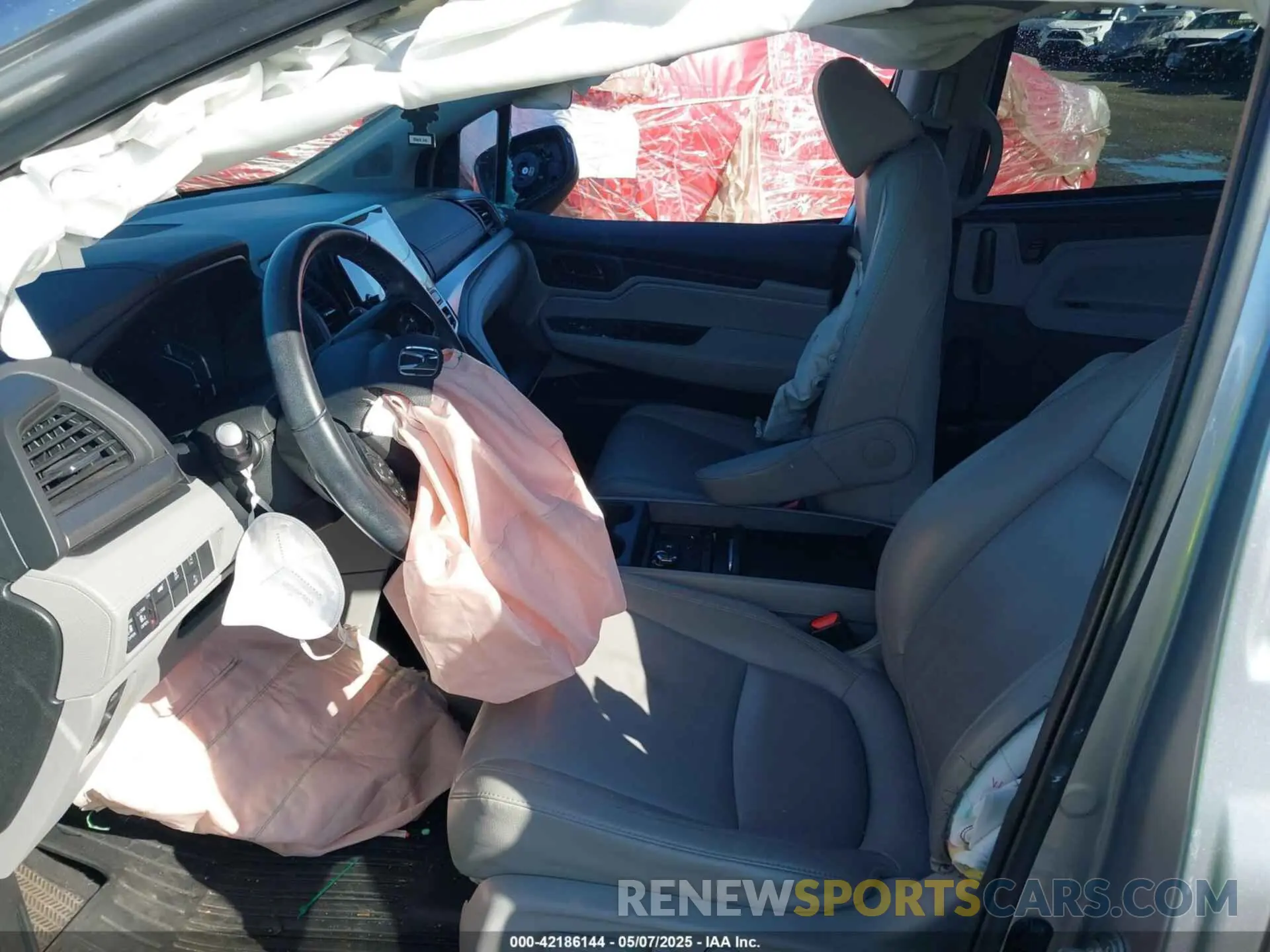 5 fotografías del automóvil dañado 5FNRL6H71LB069580 HONDA ODYSSEY 2020