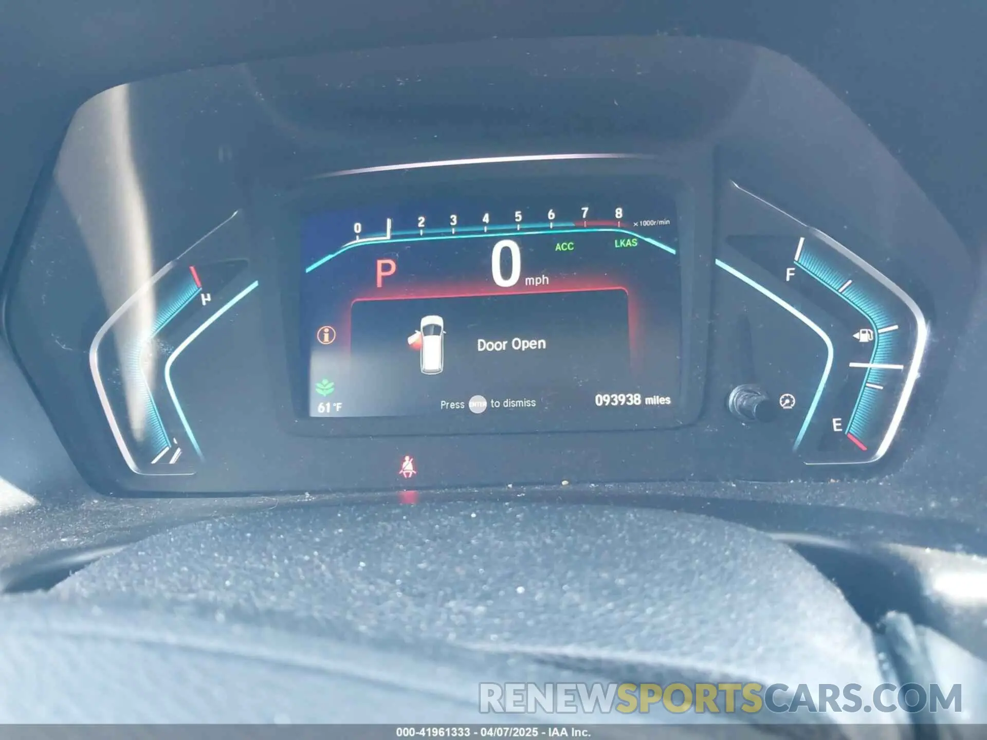 7 fotografías del automóvil dañado 5FNRL6H72LB005936 HONDA ODYSSEY 2020