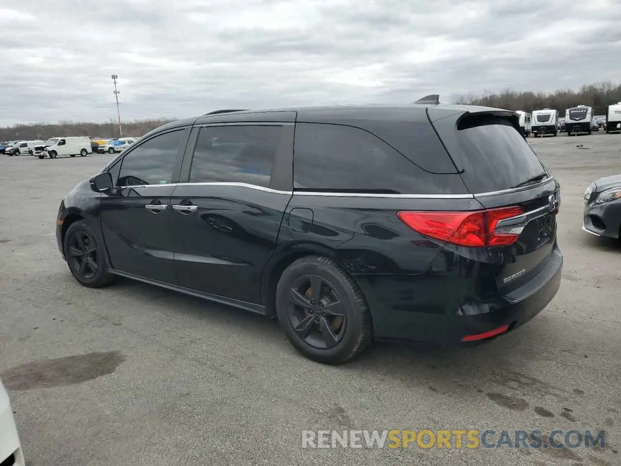 2 fotografías del automóvil dañado 5FNRL6H73LB027654 HONDA ODYSSEY 2020