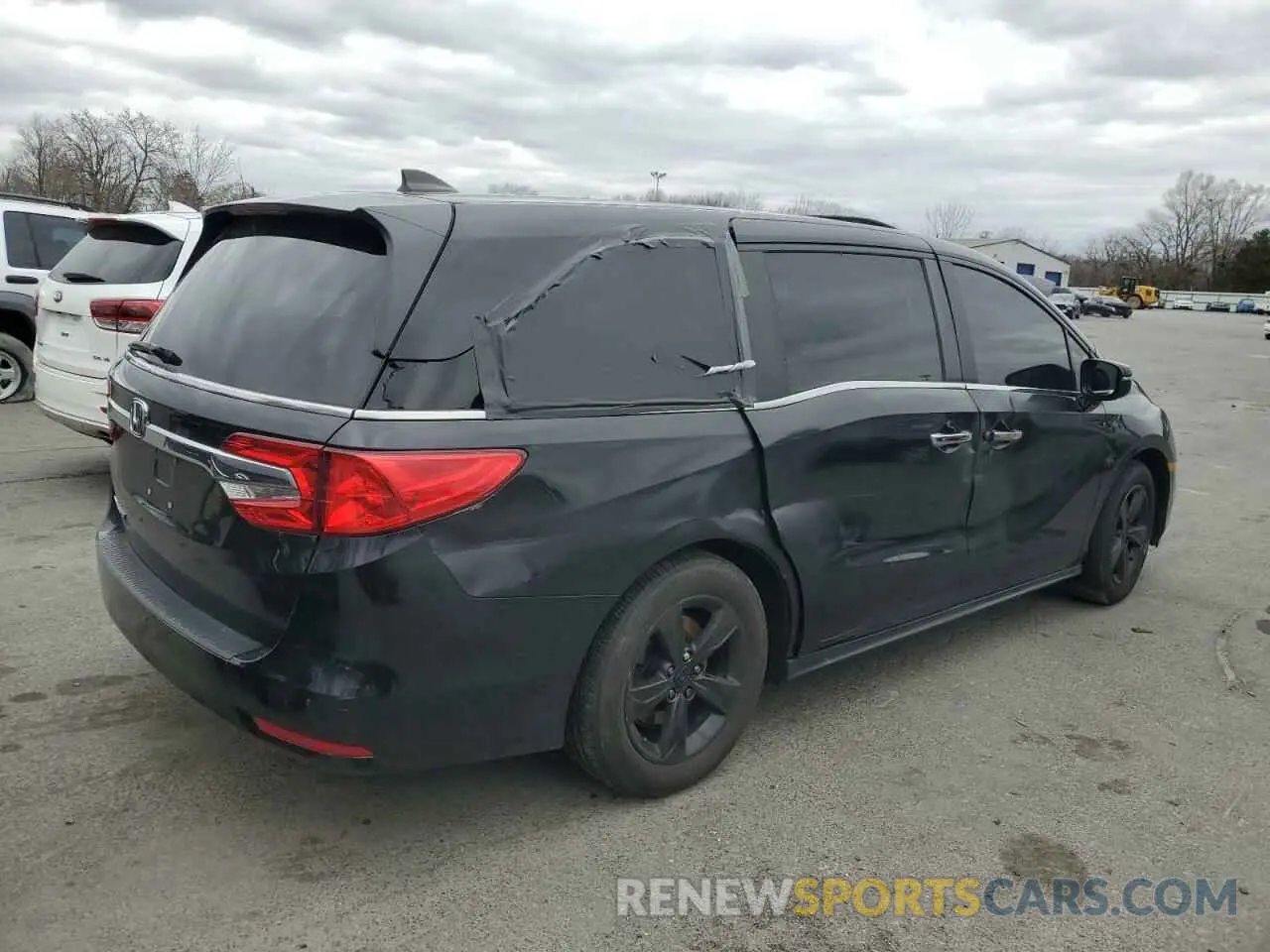 3 fotografías del automóvil dañado 5FNRL6H73LB027654 HONDA ODYSSEY 2020