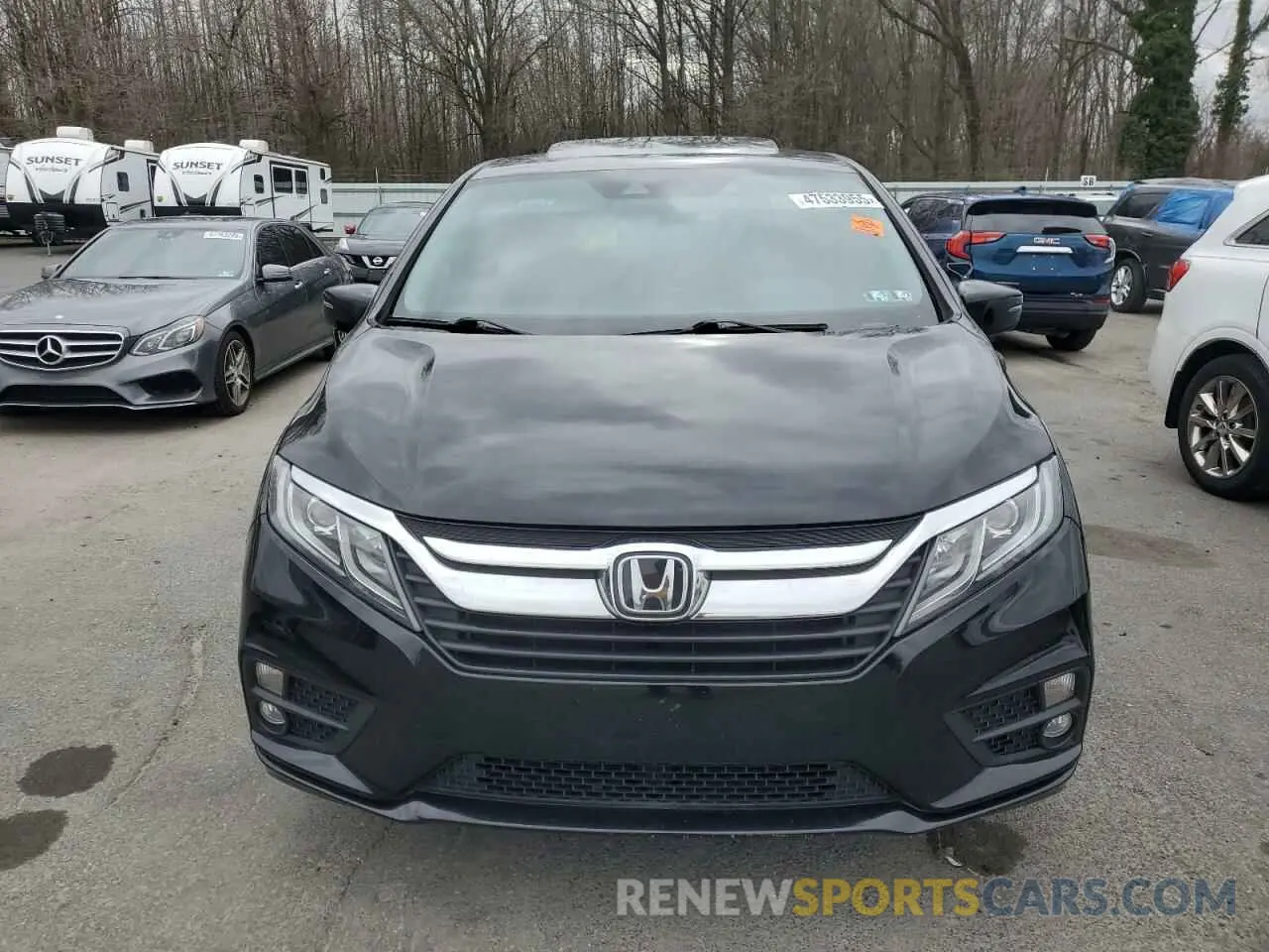 5 fotografías del automóvil dañado 5FNRL6H73LB027654 HONDA ODYSSEY 2020