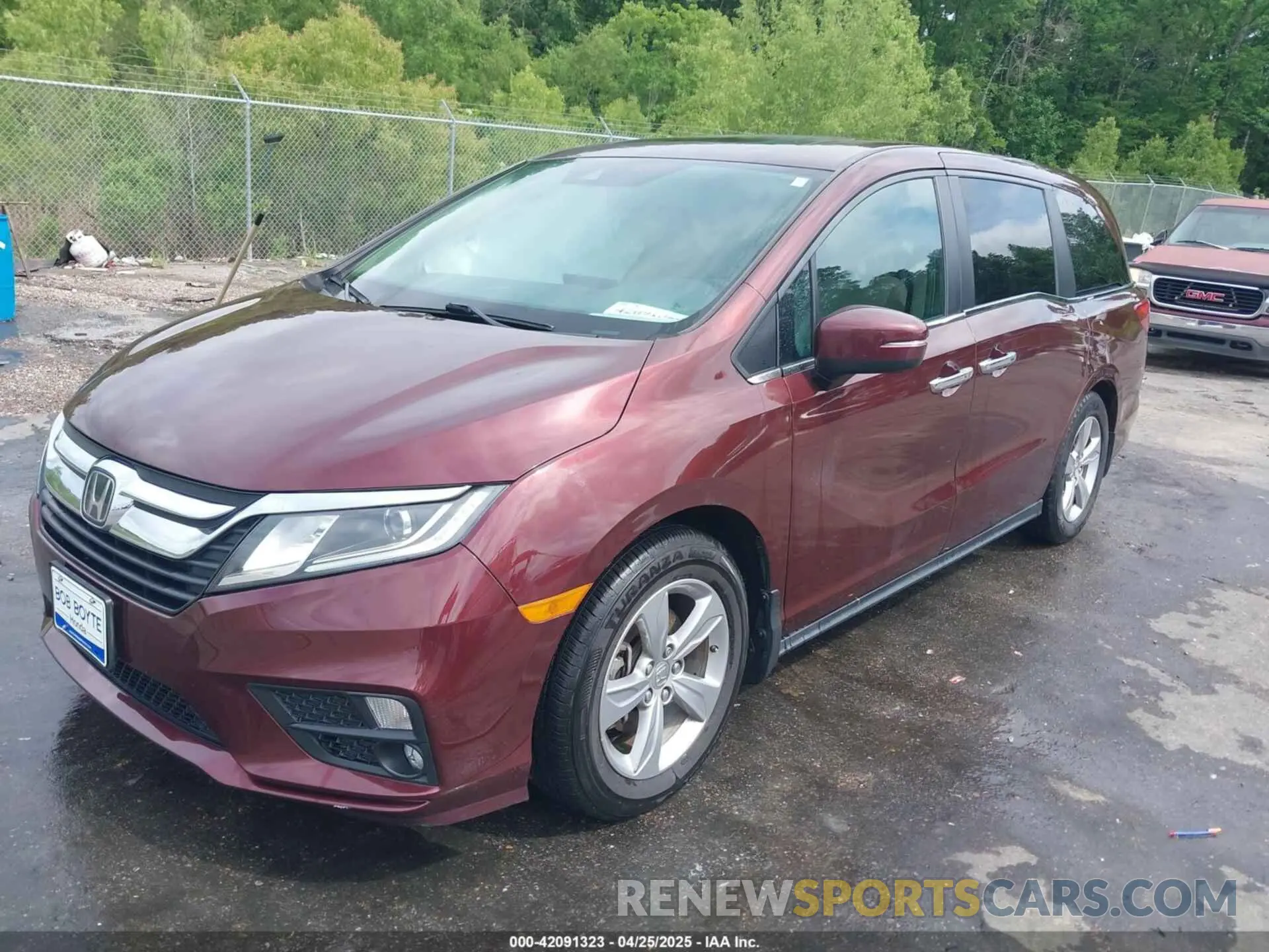 2 fotografías del automóvil dañado 5FNRL6H74LB041613 HONDA ODYSSEY 2020