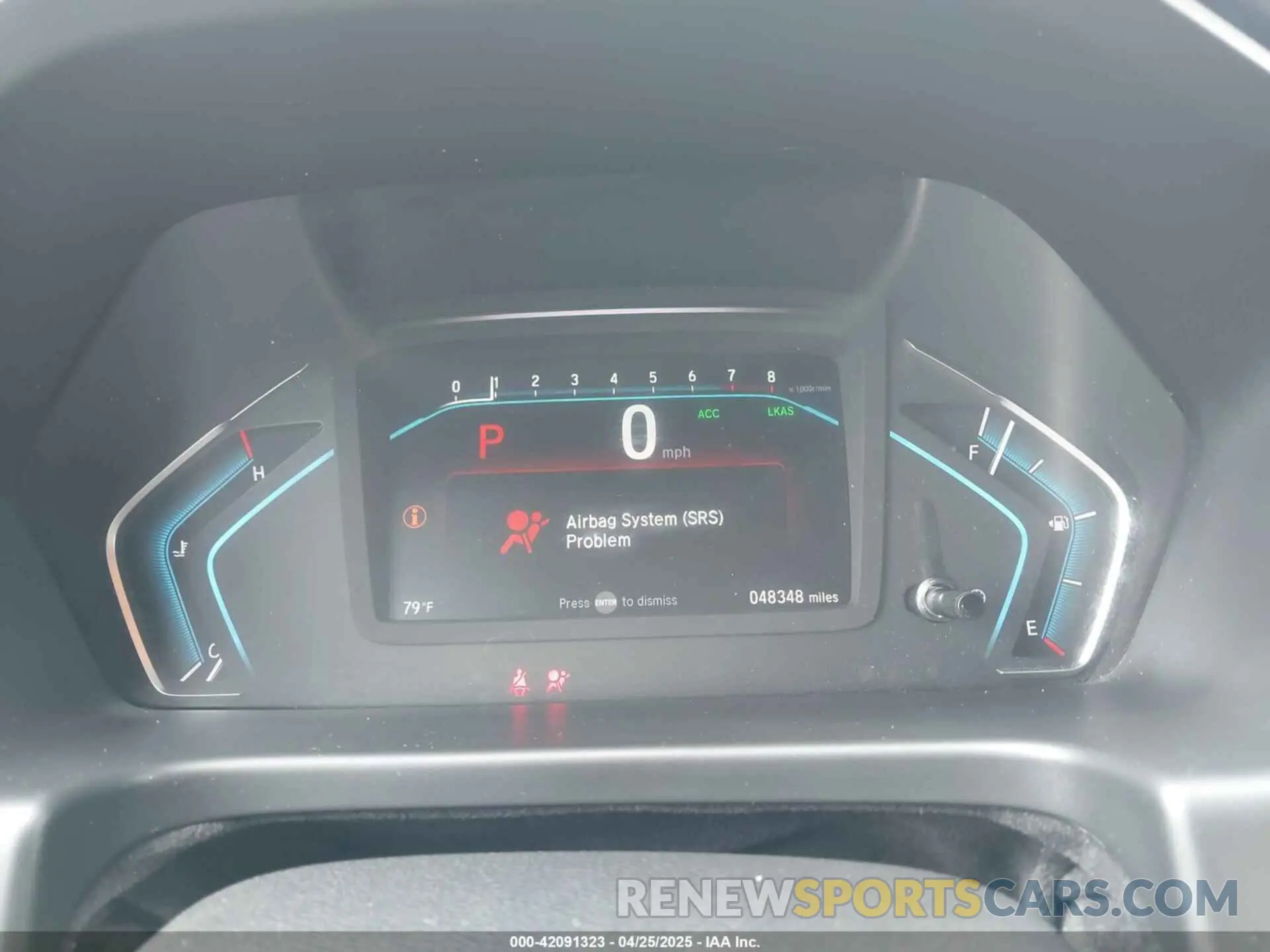 7 fotografías del automóvil dañado 5FNRL6H74LB041613 HONDA ODYSSEY 2020