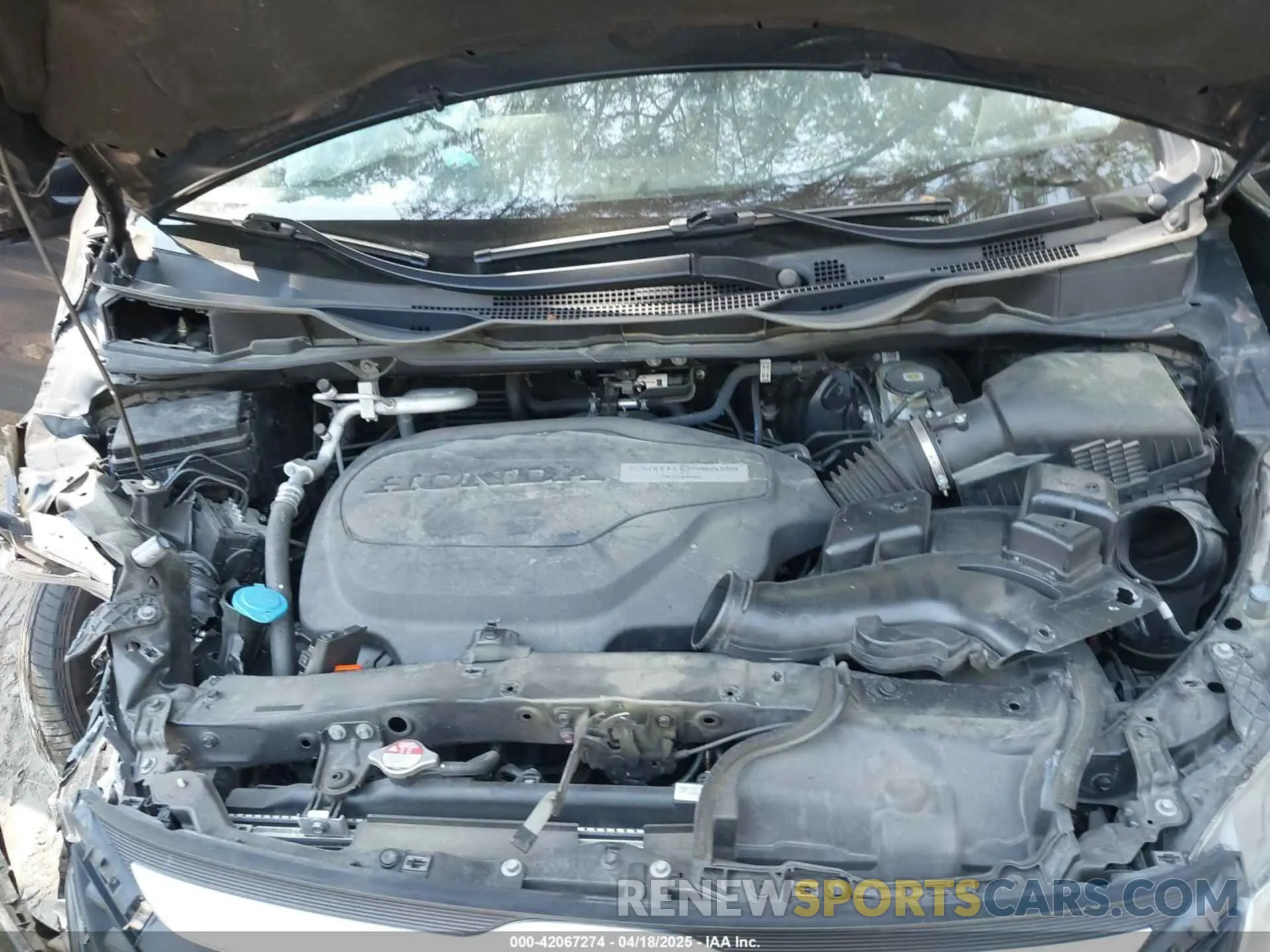 10 fotografías del automóvil dañado 5FNRL6H75LB022763 HONDA ODYSSEY 2020