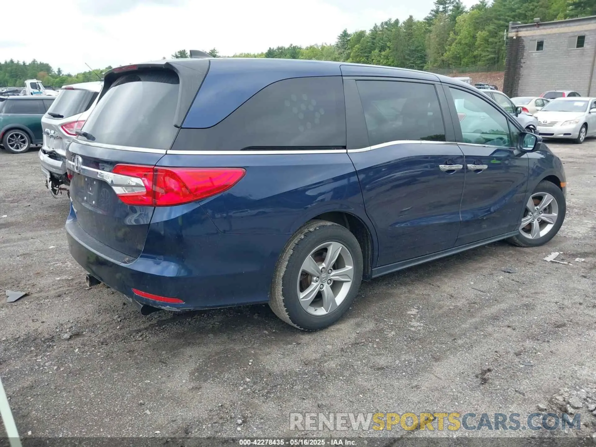4 fotografías del automóvil dañado 5FNRL6H76LB032282 HONDA ODYSSEY 2020