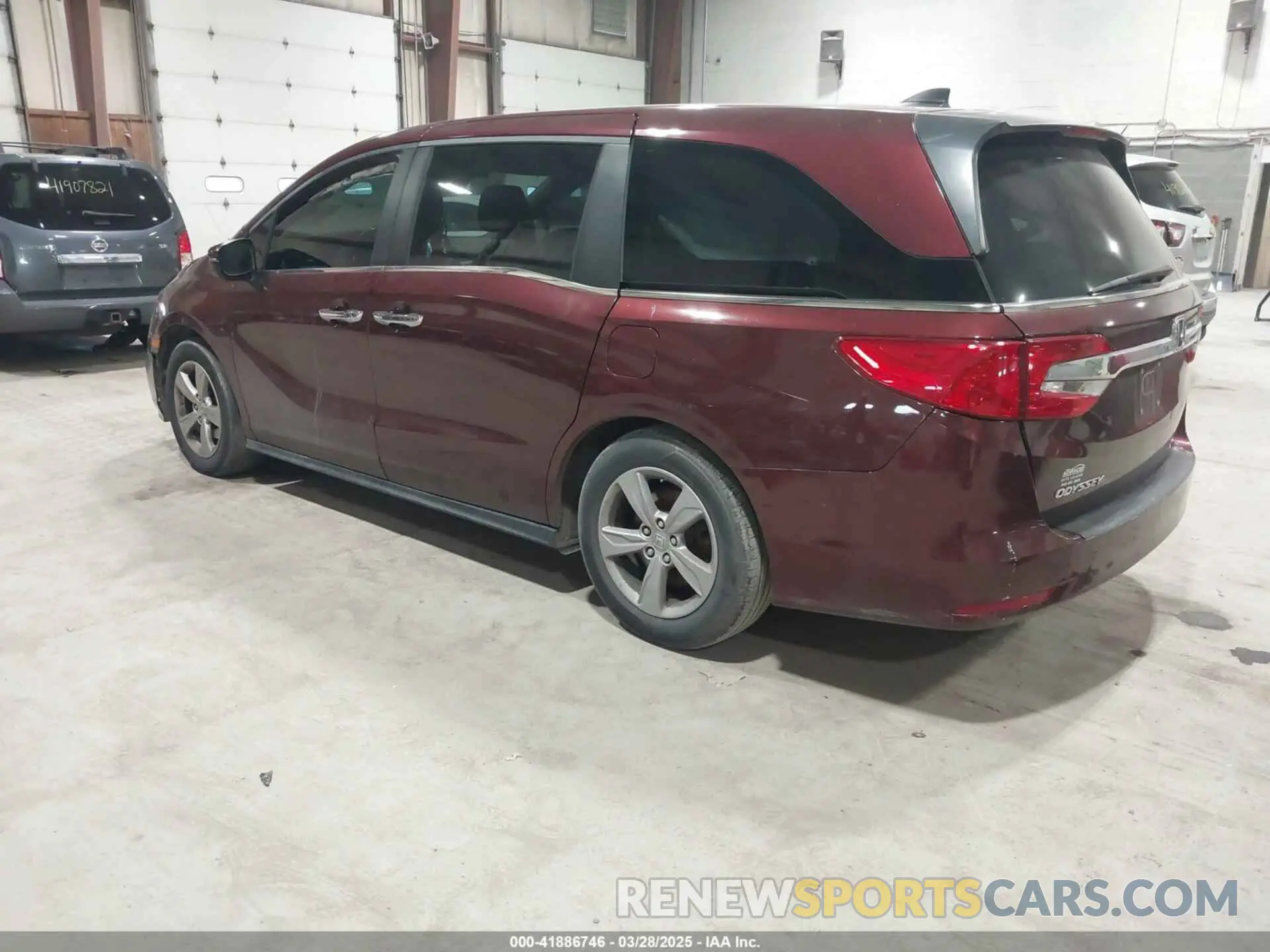 3 fotografías del automóvil dañado 5FNRL6H76LB050622 HONDA ODYSSEY 2020