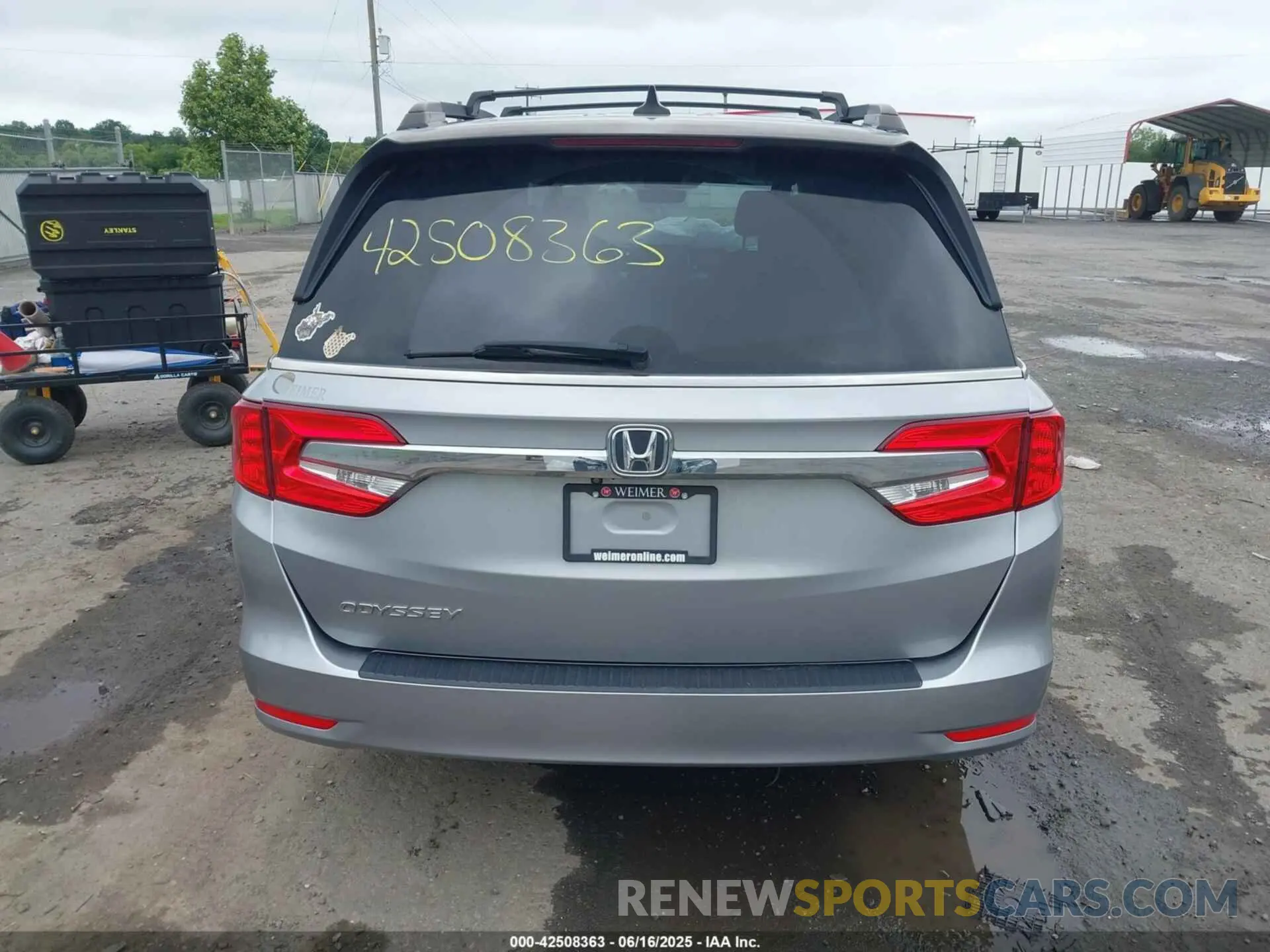 16 fotografías del automóvil dañado 5FNRL6H76LB073396 HONDA ODYSSEY 2020
