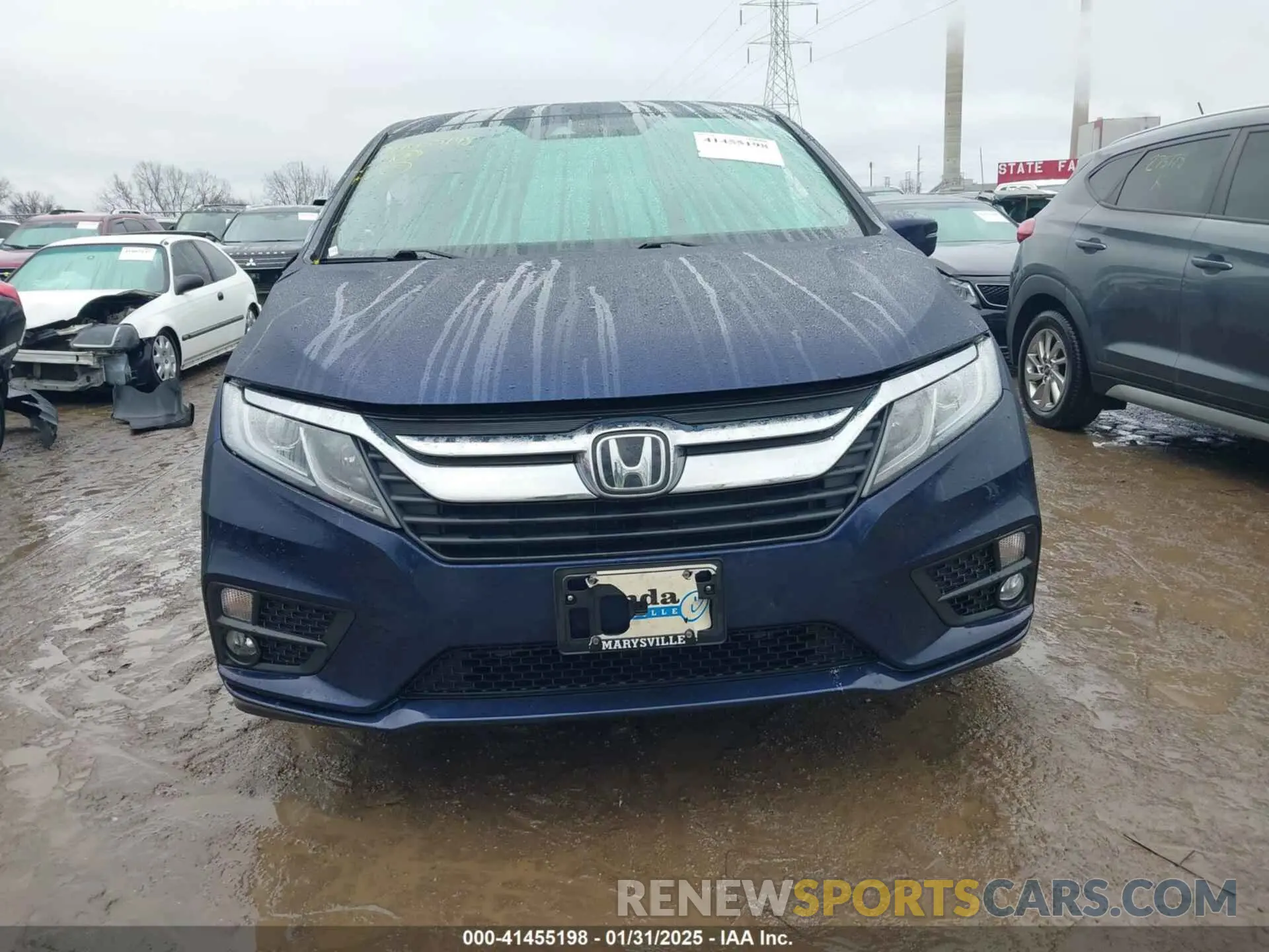 11 fotografías del automóvil dañado 5FNRL6H77LB011893 HONDA ODYSSEY 2020