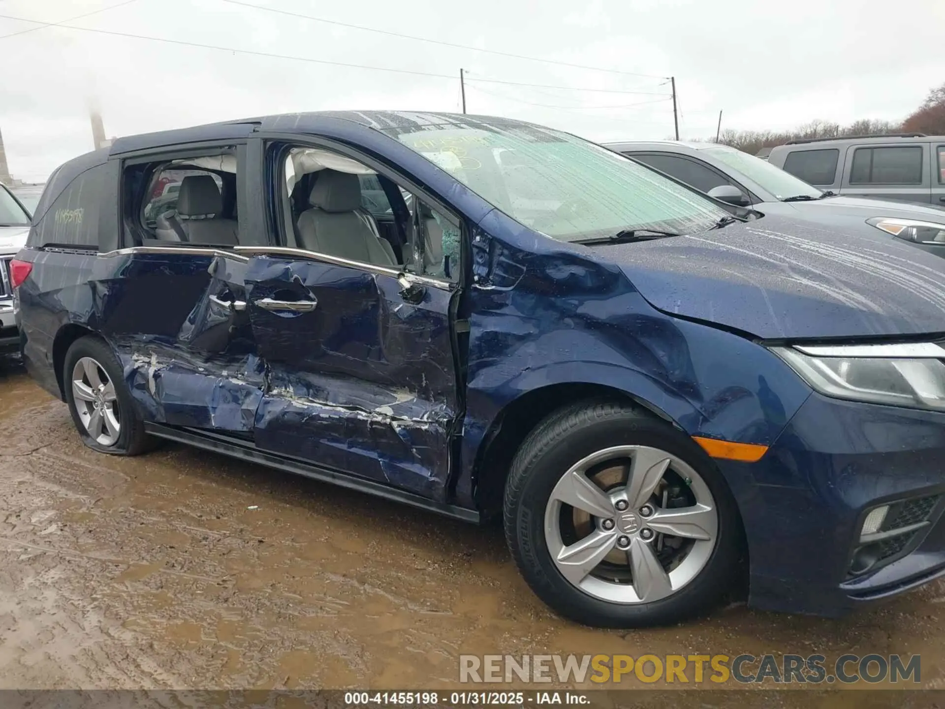 6 fotografías del automóvil dañado 5FNRL6H77LB011893 HONDA ODYSSEY 2020