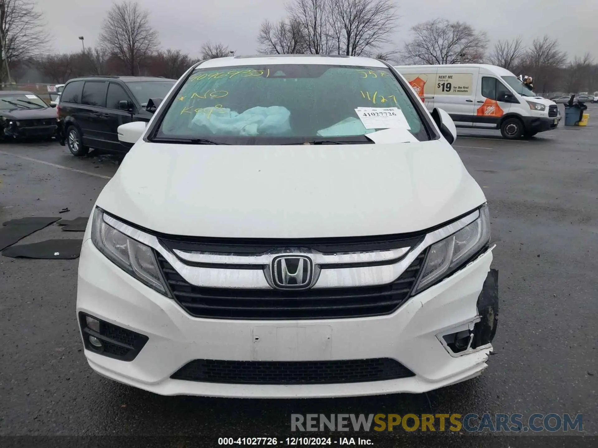 11 fotografías del automóvil dañado 5FNRL6H78LB031411 HONDA ODYSSEY 2020