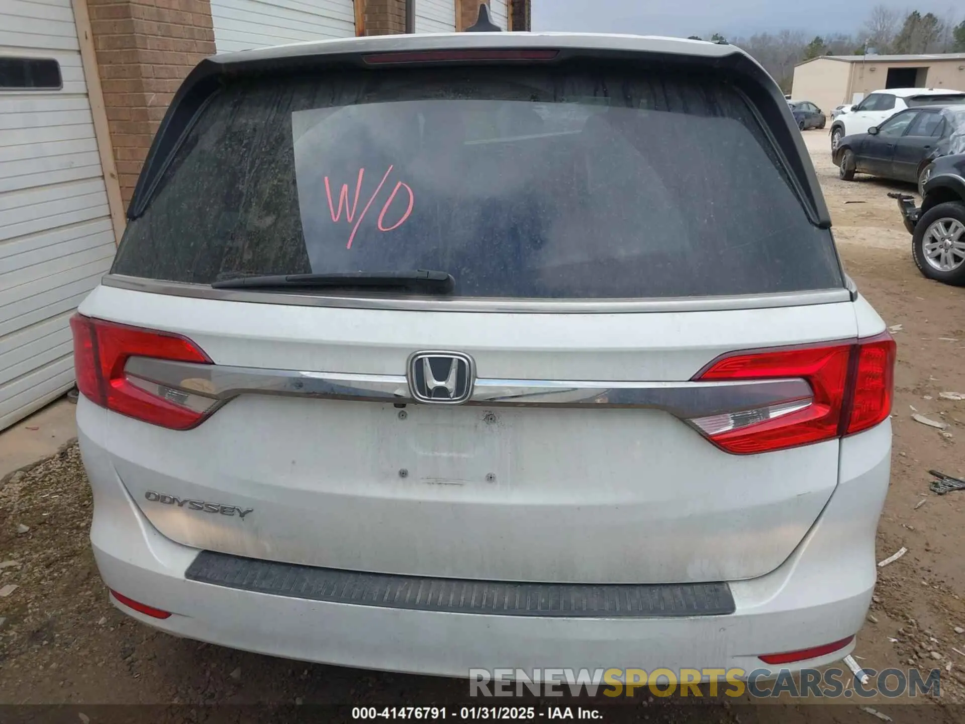 15 fotografías del automóvil dañado 5FNRL6H78LB036849 HONDA ODYSSEY 2020