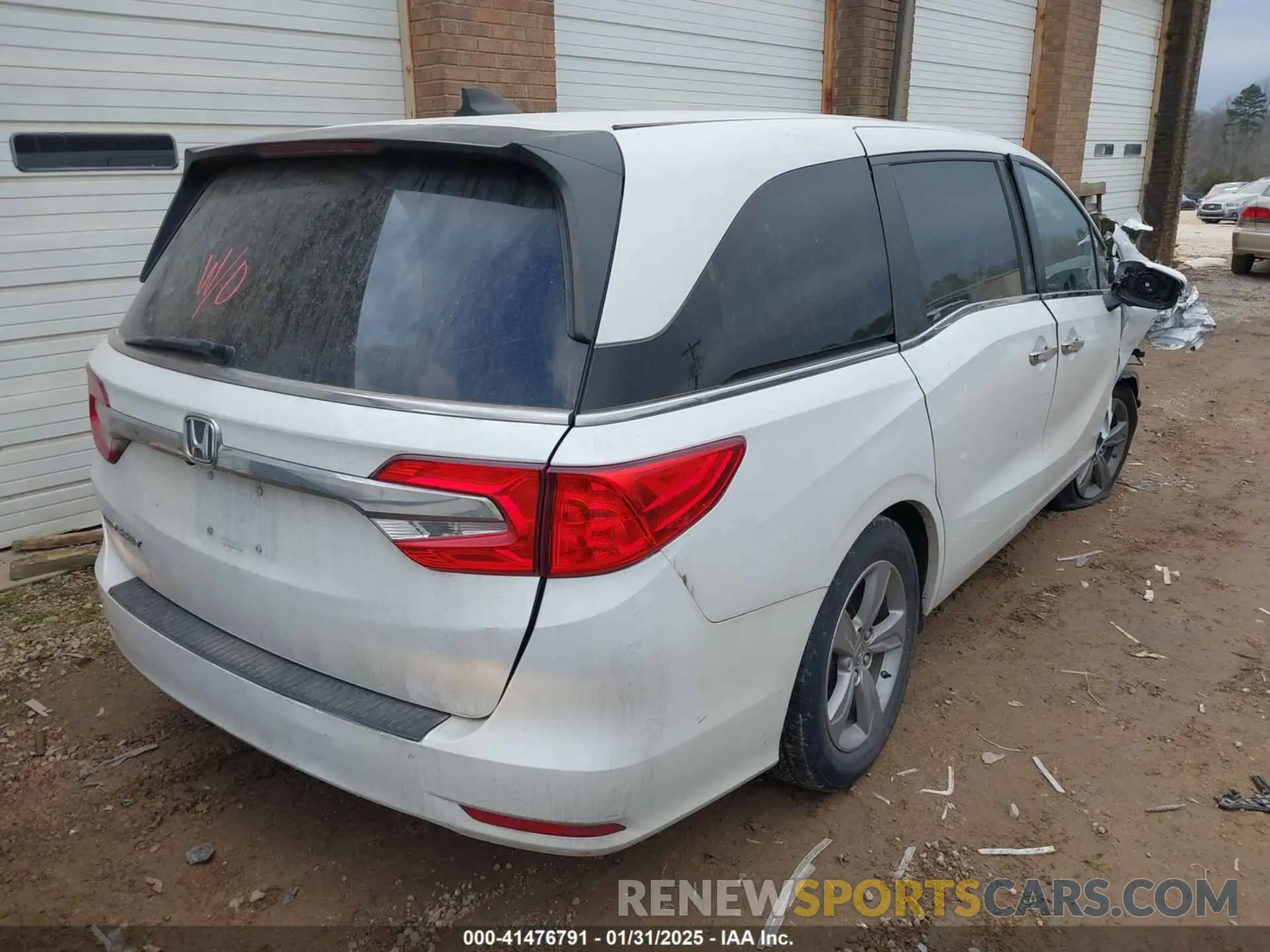 4 fotografías del automóvil dañado 5FNRL6H78LB036849 HONDA ODYSSEY 2020