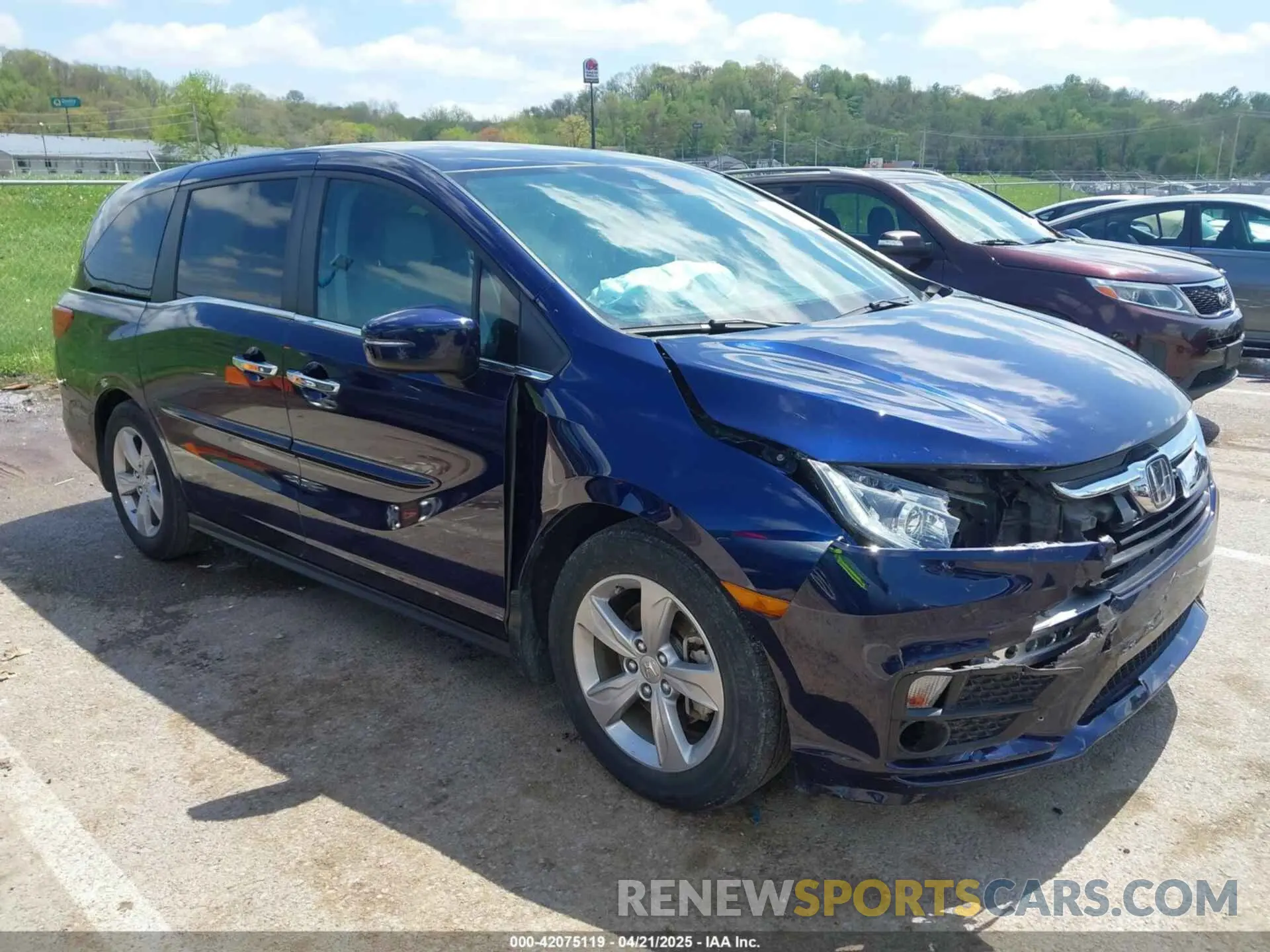 1 fotografías del automóvil dañado 5FNRL6H79LB039226 HONDA ODYSSEY 2020