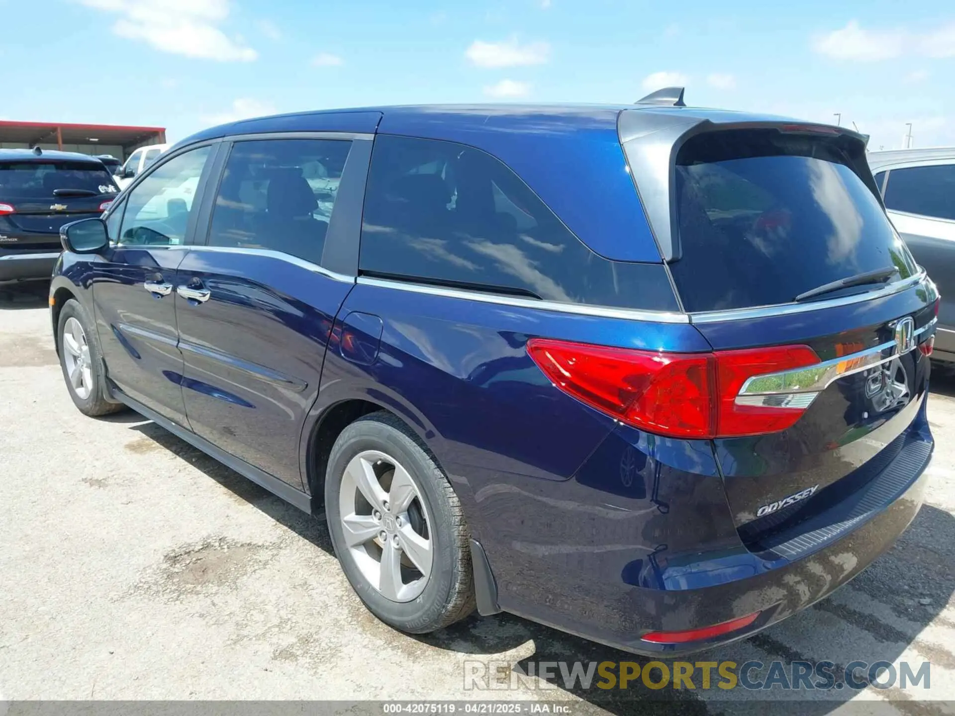 3 fotografías del automóvil dañado 5FNRL6H79LB039226 HONDA ODYSSEY 2020
