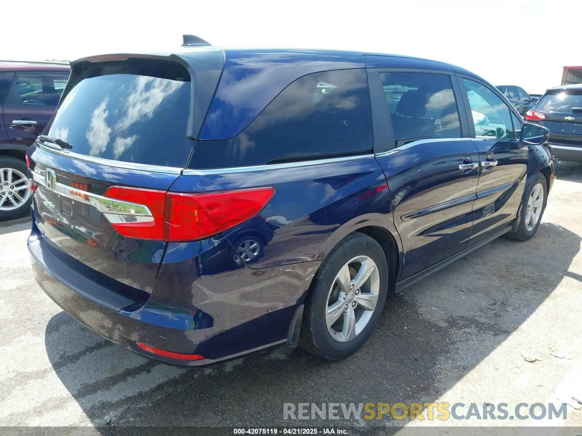 4 fotografías del automóvil dañado 5FNRL6H79LB039226 HONDA ODYSSEY 2020