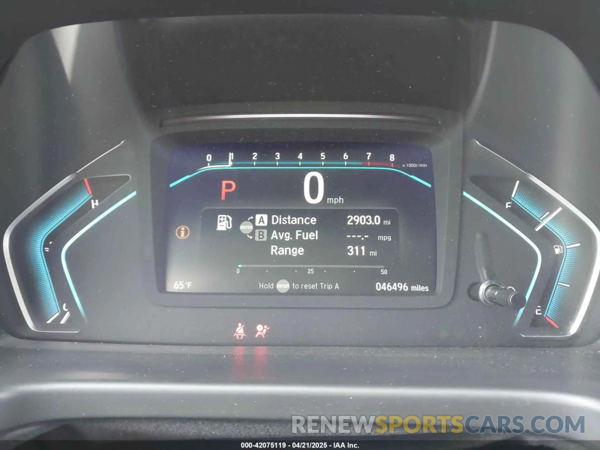 7 fotografías del automóvil dañado 5FNRL6H79LB039226 HONDA ODYSSEY 2020