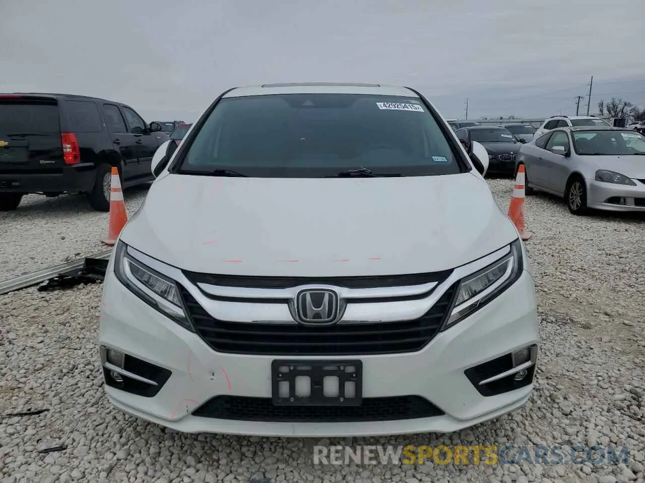 5 fotografías del automóvil dañado 5FNRL6H88LB014164 HONDA ODYSSEY 2020