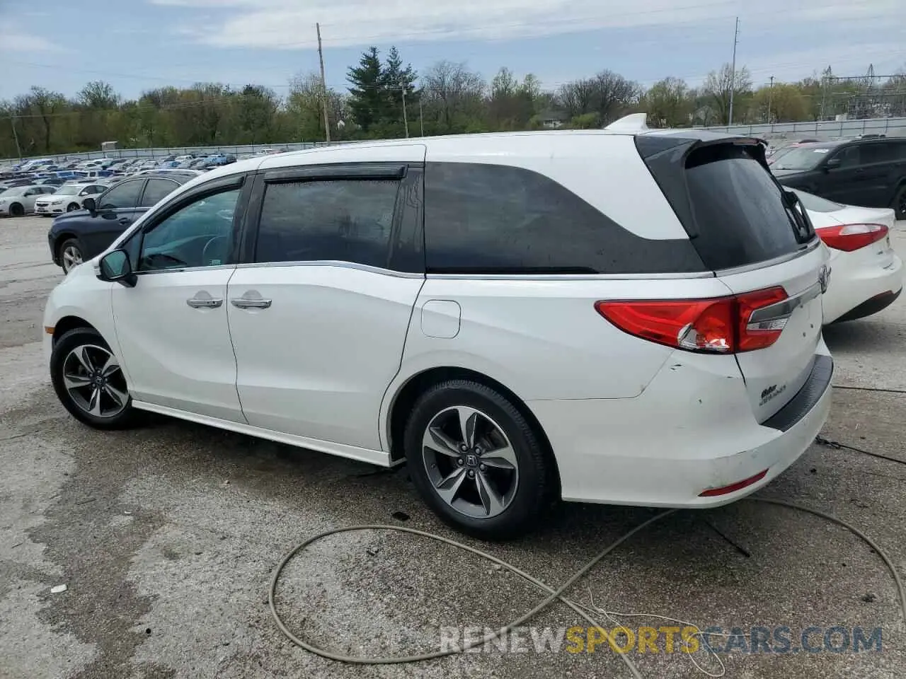2 fotografías del automóvil dañado 5FNRL6H8XLB019365 HONDA ODYSSEY 2020