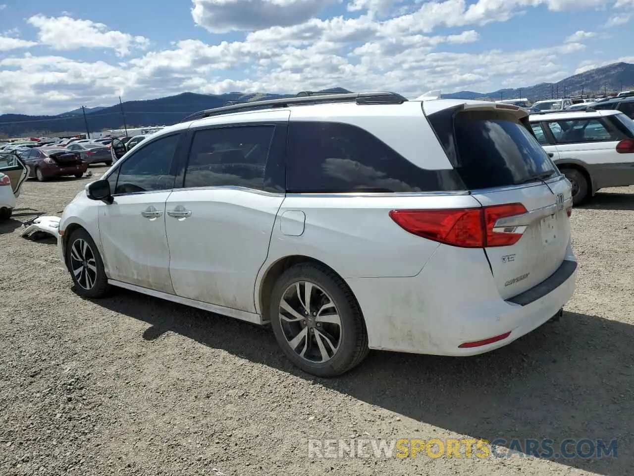 2 fotografías del automóvil dañado 5FNRL6H91LB015309 HONDA ODYSSEY 2020