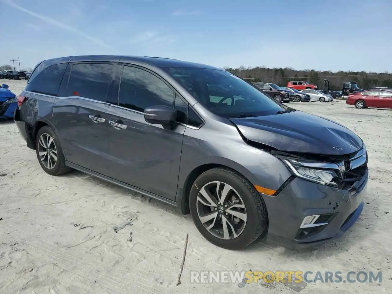 4 fotografías del automóvil dañado 5FNRL6H91LB023846 HONDA ODYSSEY 2020