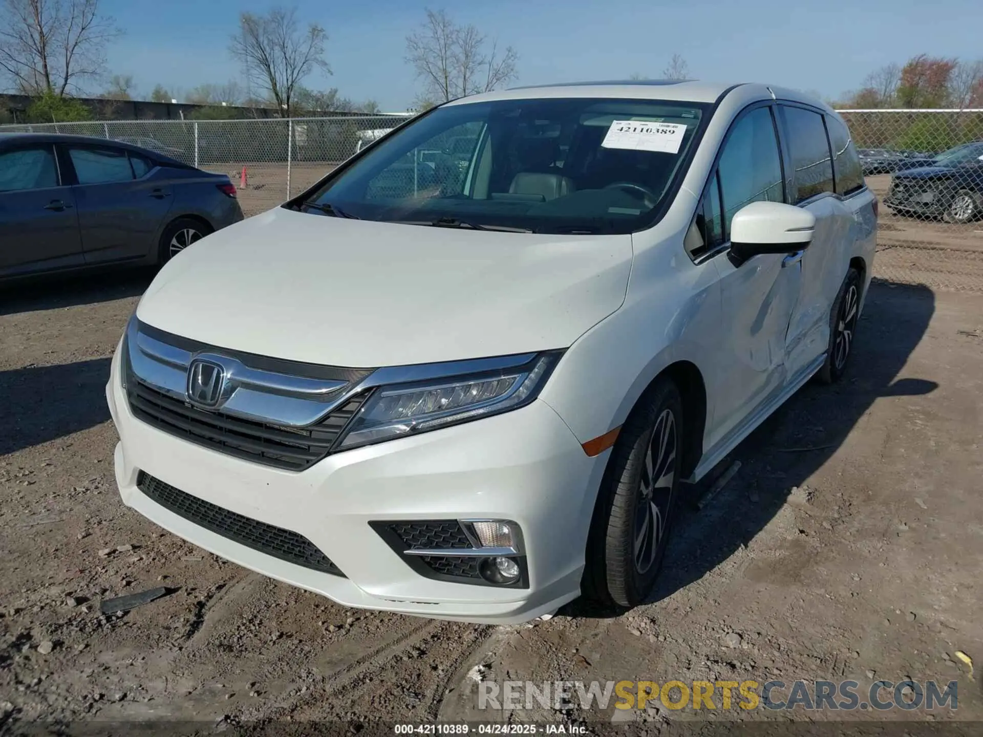 2 fotografías del automóvil dañado 5FNRL6H92LB014671 HONDA ODYSSEY 2020