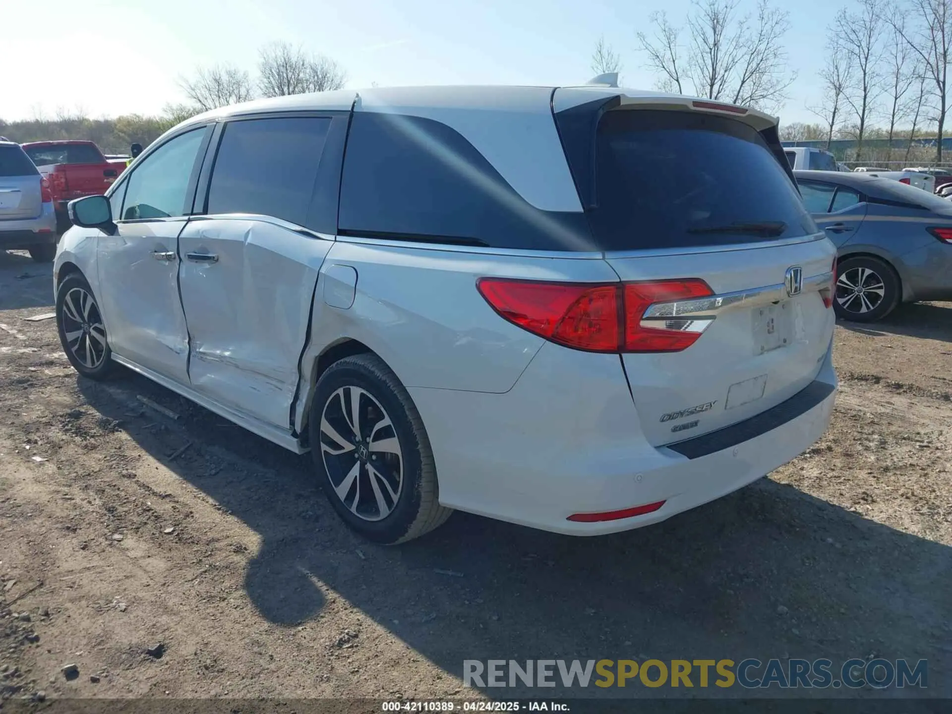 3 fotografías del automóvil dañado 5FNRL6H92LB014671 HONDA ODYSSEY 2020