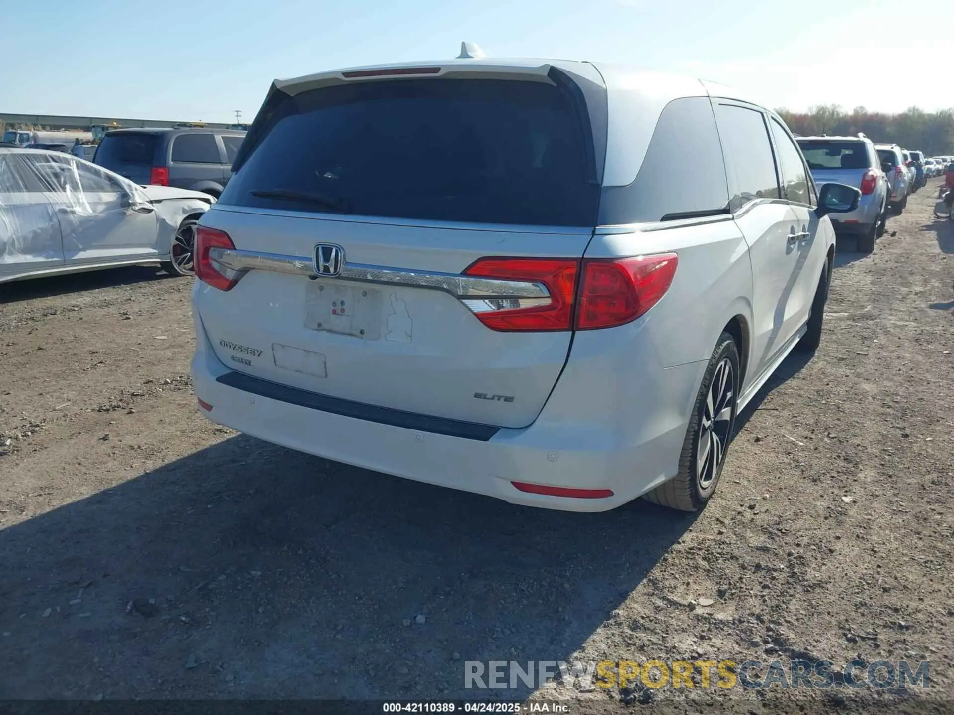 4 fotografías del automóvil dañado 5FNRL6H92LB014671 HONDA ODYSSEY 2020