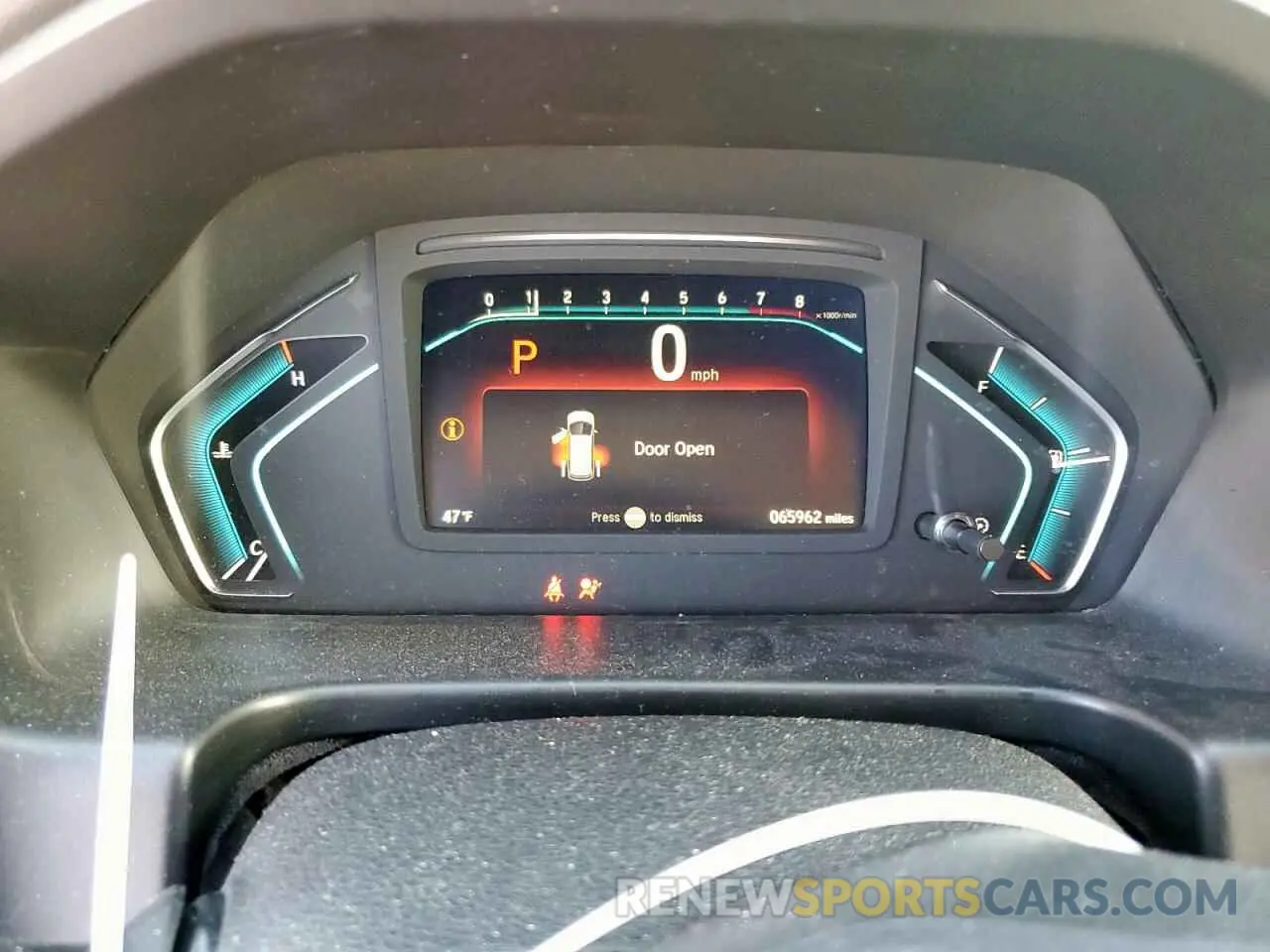 9 fotografías del automóvil dañado 5FNRL6H9XLB000033 HONDA ODYSSEY 2020