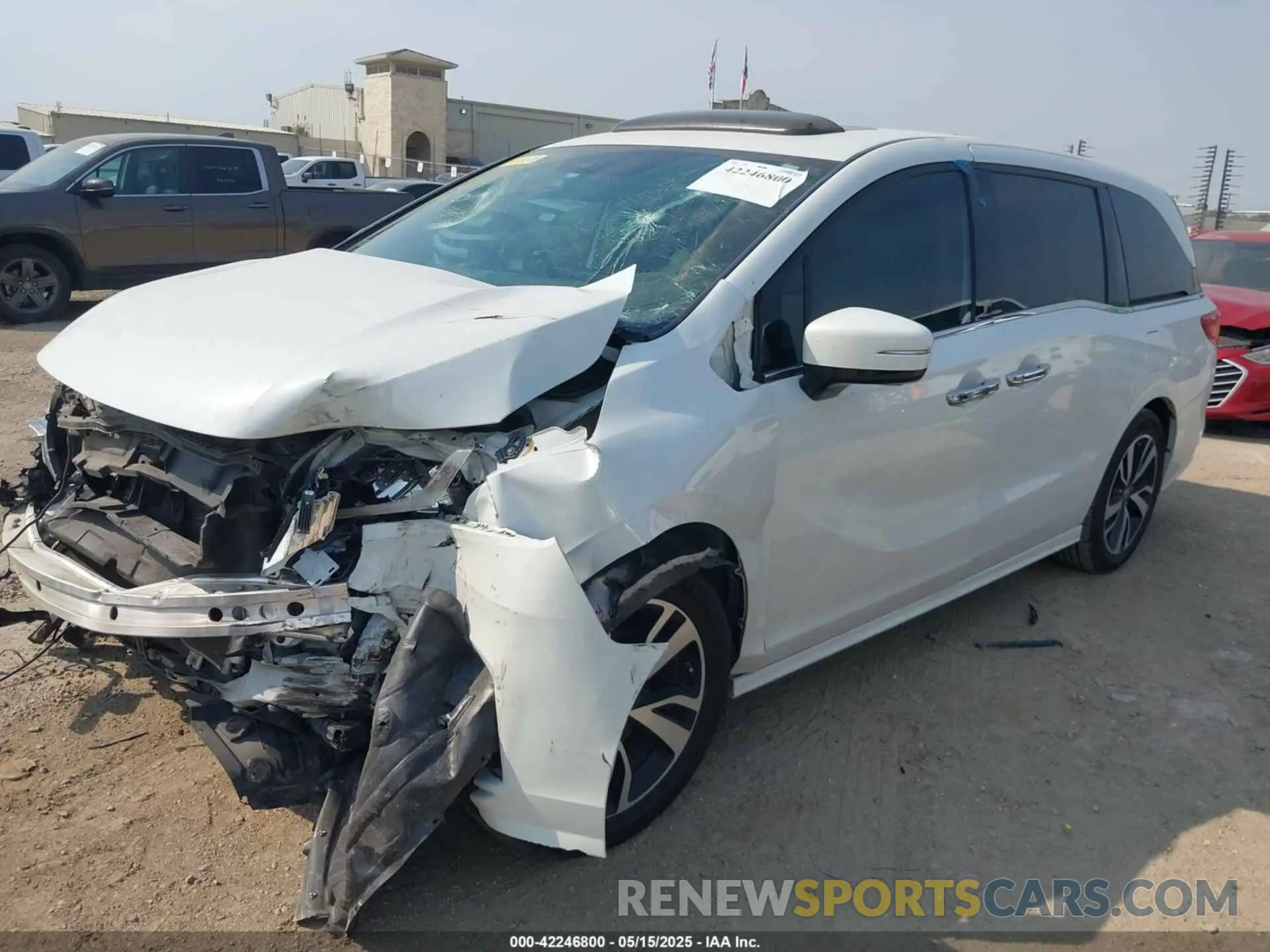 2 fotografías del automóvil dañado 5FNRL6H9XLB040967 HONDA ODYSSEY 2020