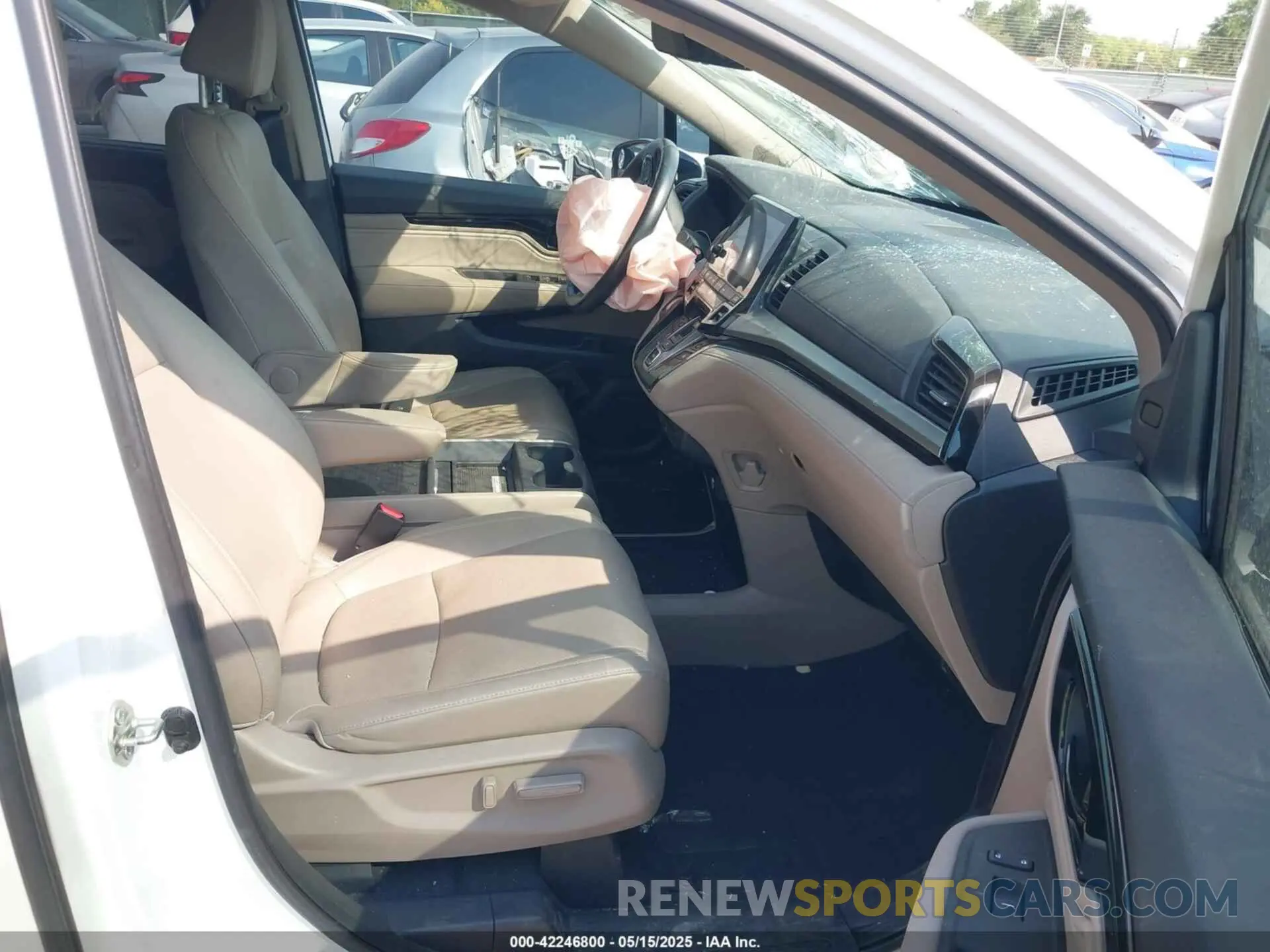 5 fotografías del automóvil dañado 5FNRL6H9XLB040967 HONDA ODYSSEY 2020