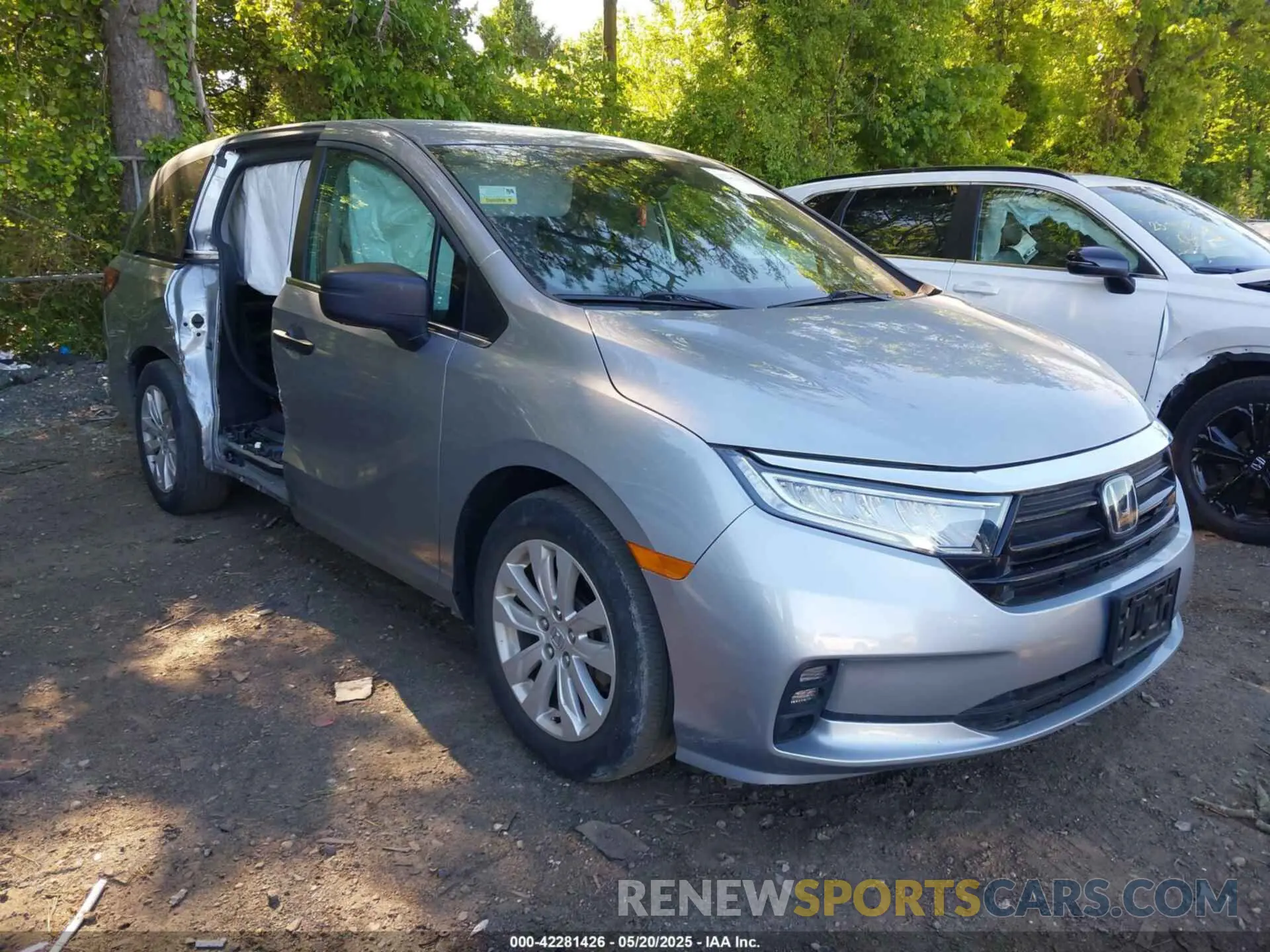 1 fotografías del automóvil dañado 5FNRL6H27MB019210 HONDA ODYSSEY 2021