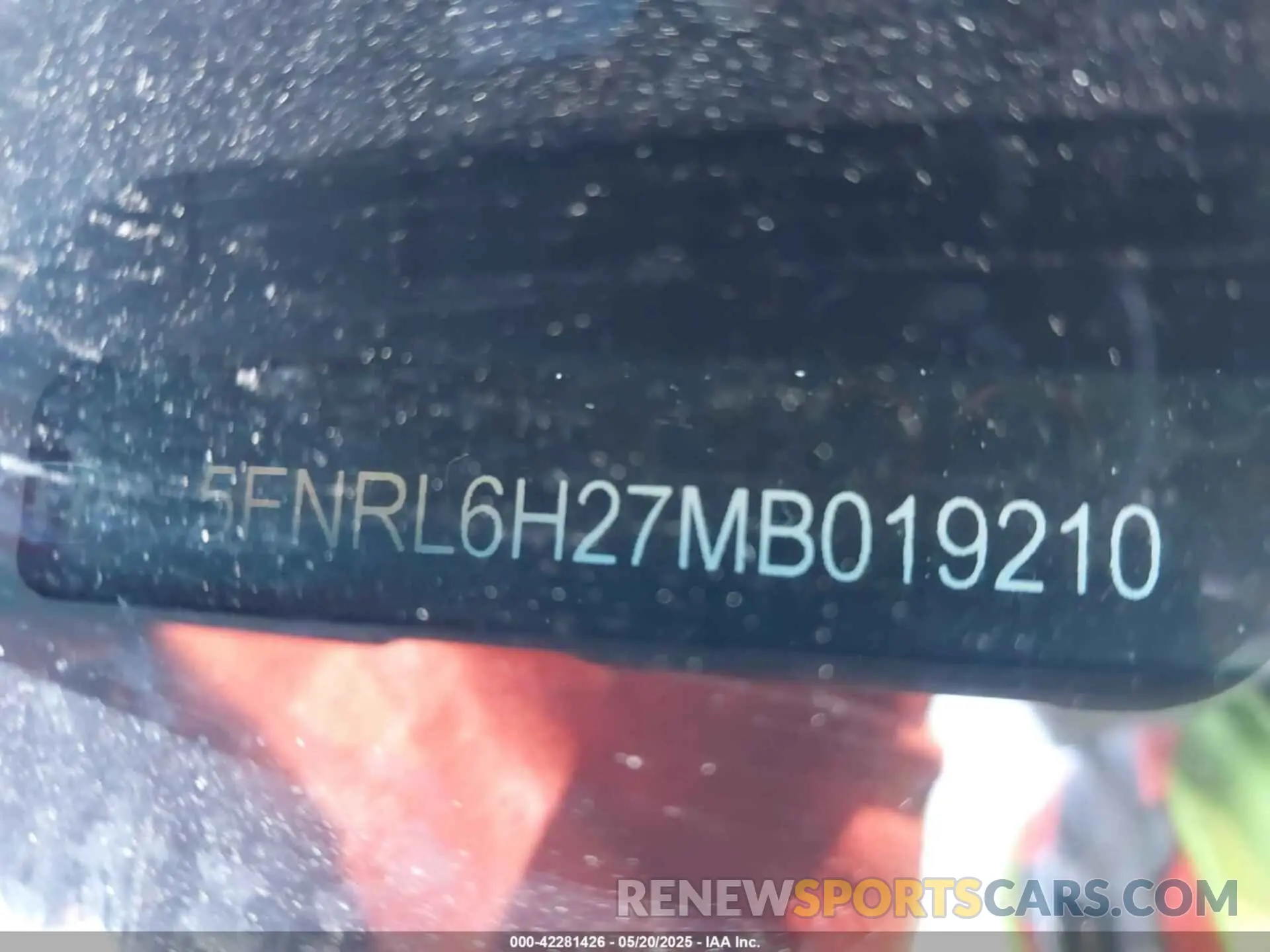 17 fotografías del automóvil dañado 5FNRL6H27MB019210 HONDA ODYSSEY 2021