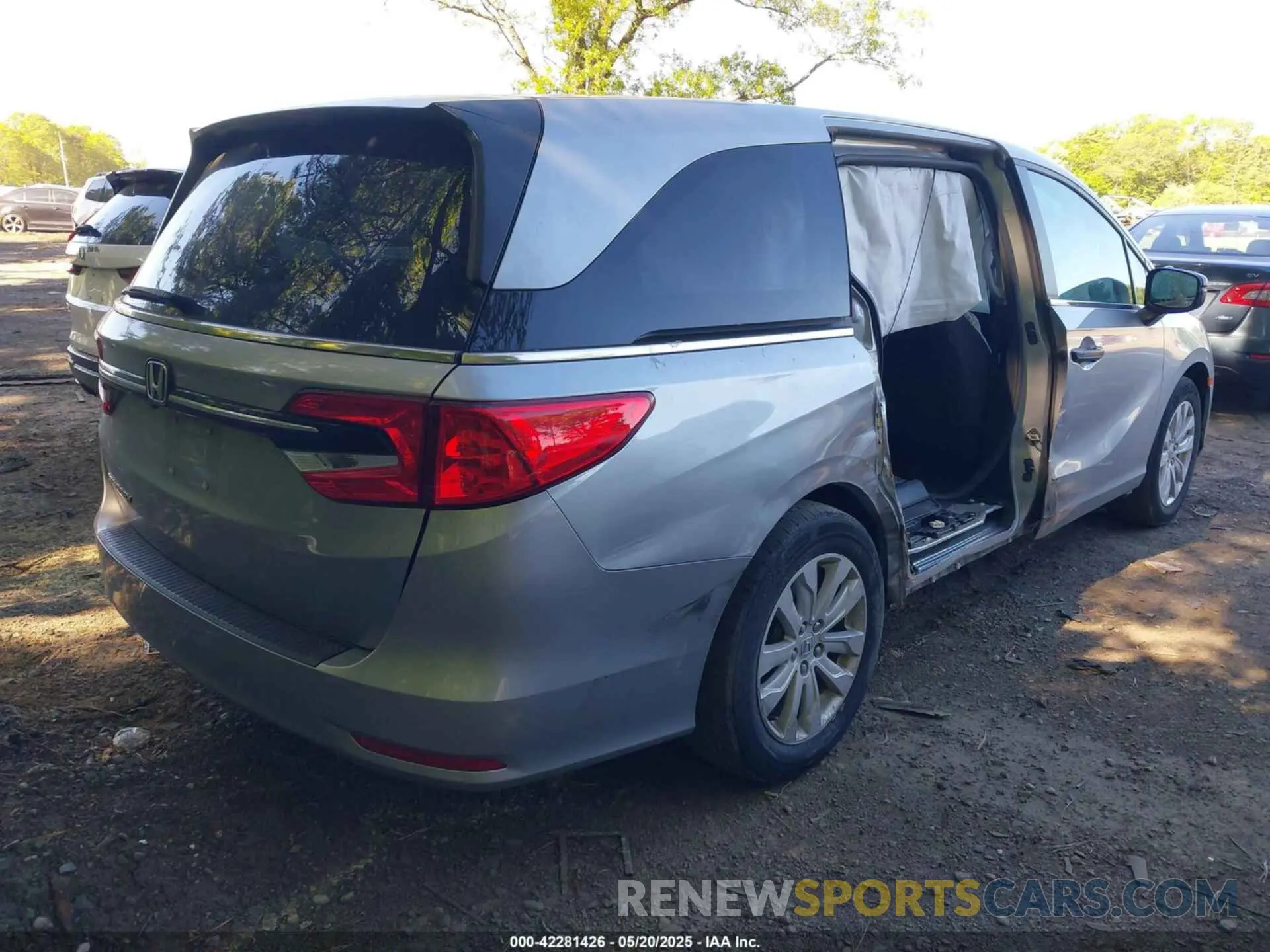 4 fotografías del automóvil dañado 5FNRL6H27MB019210 HONDA ODYSSEY 2021