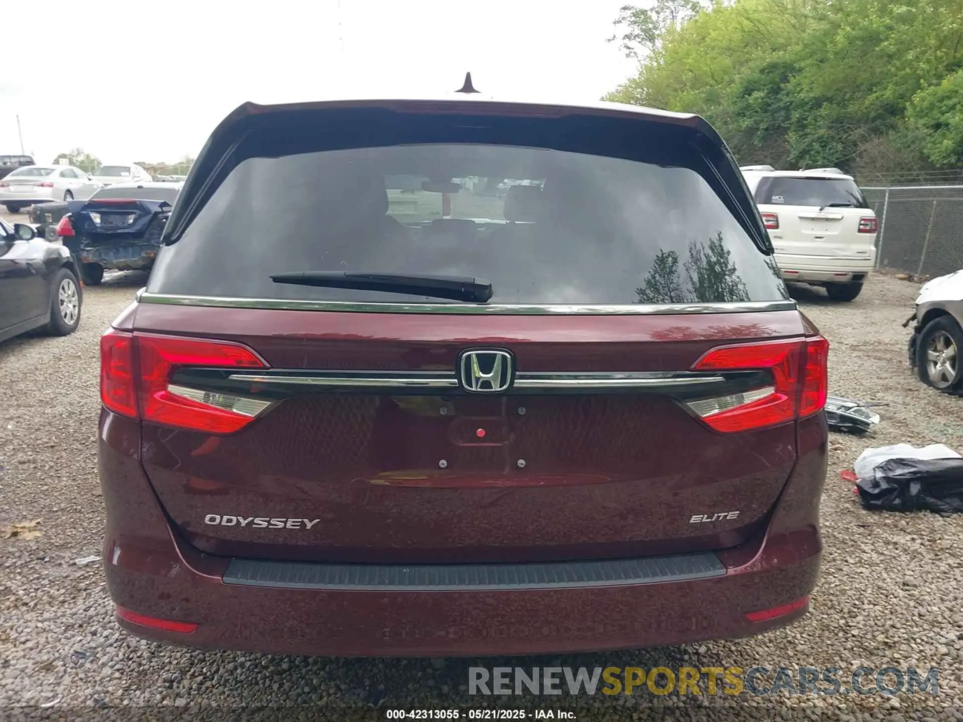 17 fotografías del automóvil dañado 5FNRL6H52MB003703 HONDA ODYSSEY 2021