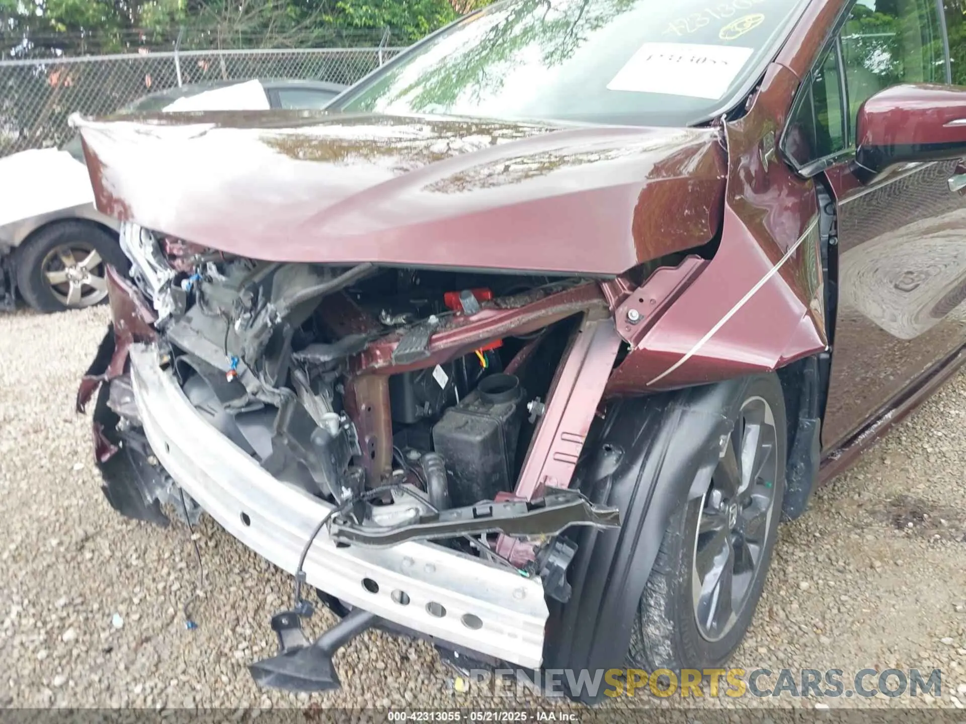 6 fotografías del automóvil dañado 5FNRL6H52MB003703 HONDA ODYSSEY 2021