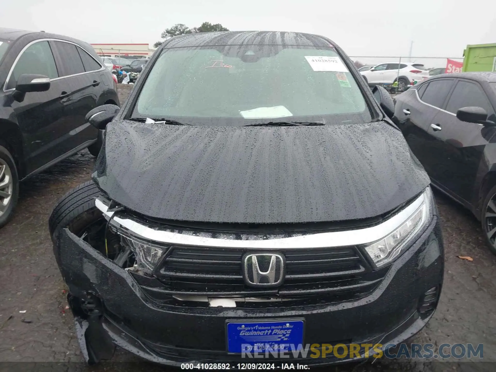 12 fotografías del automóvil dañado 5FNRL6H53MB010305 HONDA ODYSSEY 2021