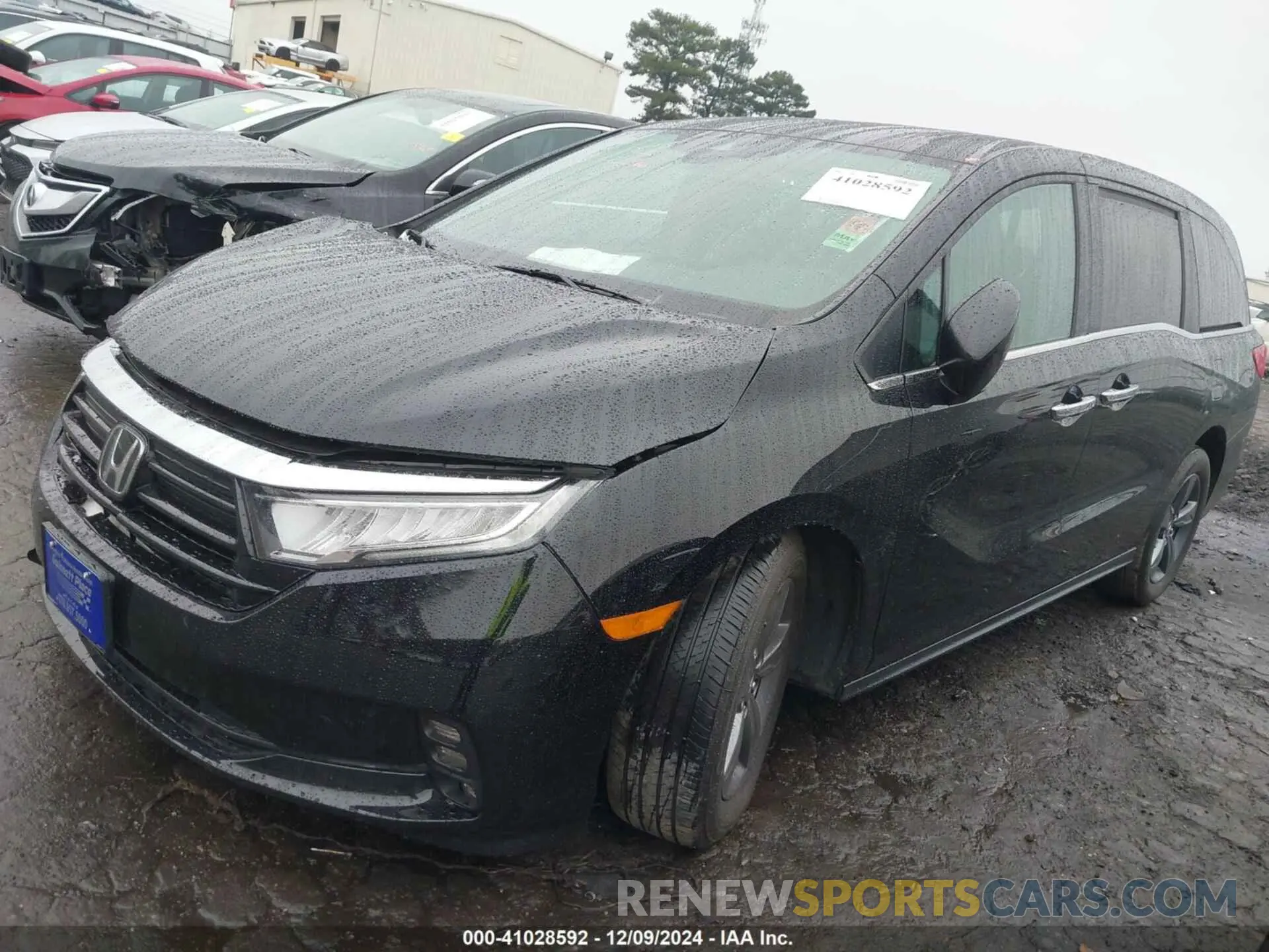 2 fotografías del automóvil dañado 5FNRL6H53MB010305 HONDA ODYSSEY 2021