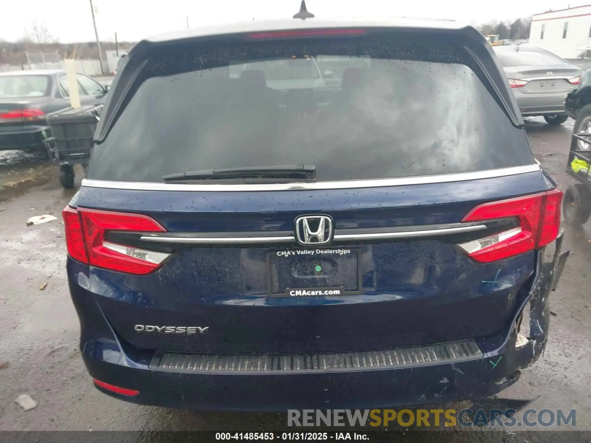 16 fotografías del automóvil dañado 5FNRL6H55MB018776 HONDA ODYSSEY 2021