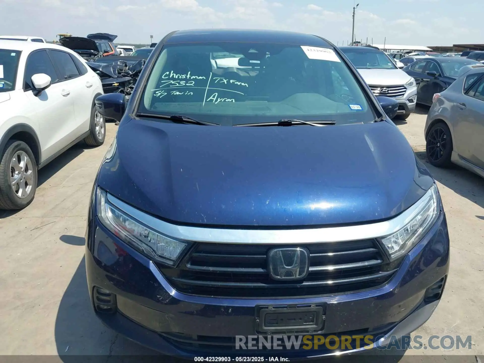 12 fotografías del automóvil dañado 5FNRL6H5XMB033855 HONDA ODYSSEY 2021