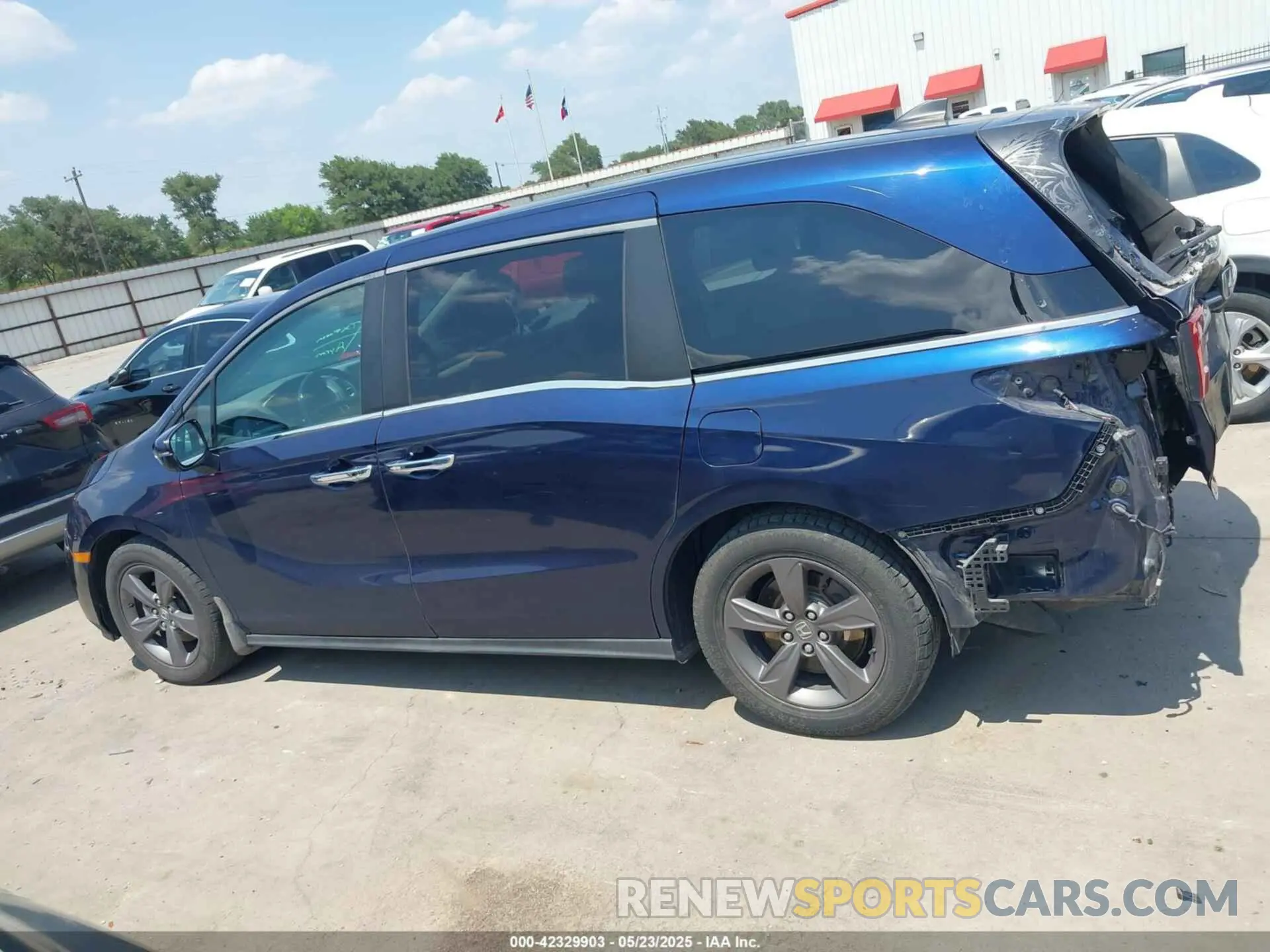 14 fotografías del automóvil dañado 5FNRL6H5XMB033855 HONDA ODYSSEY 2021