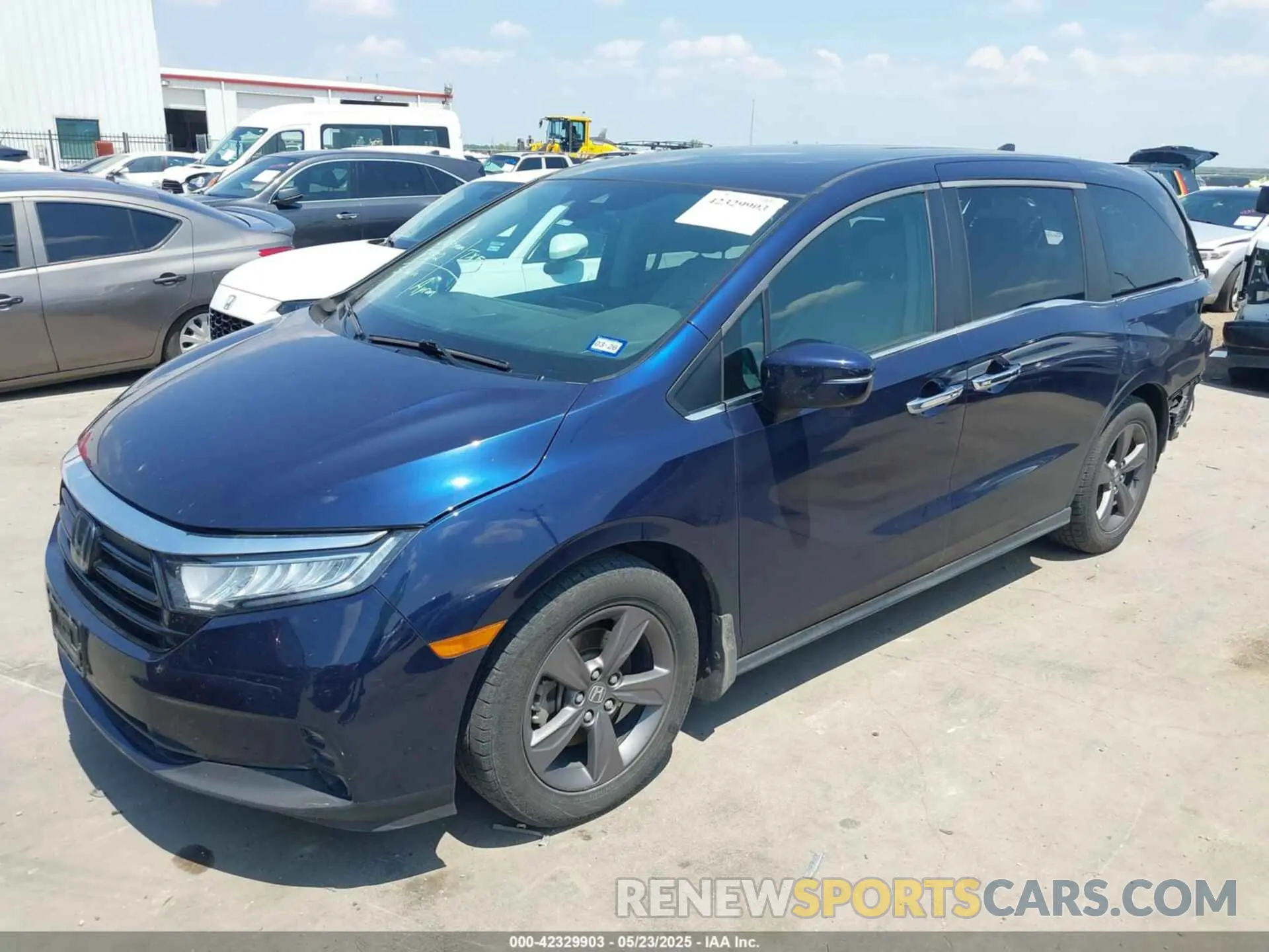 2 fotografías del automóvil dañado 5FNRL6H5XMB033855 HONDA ODYSSEY 2021
